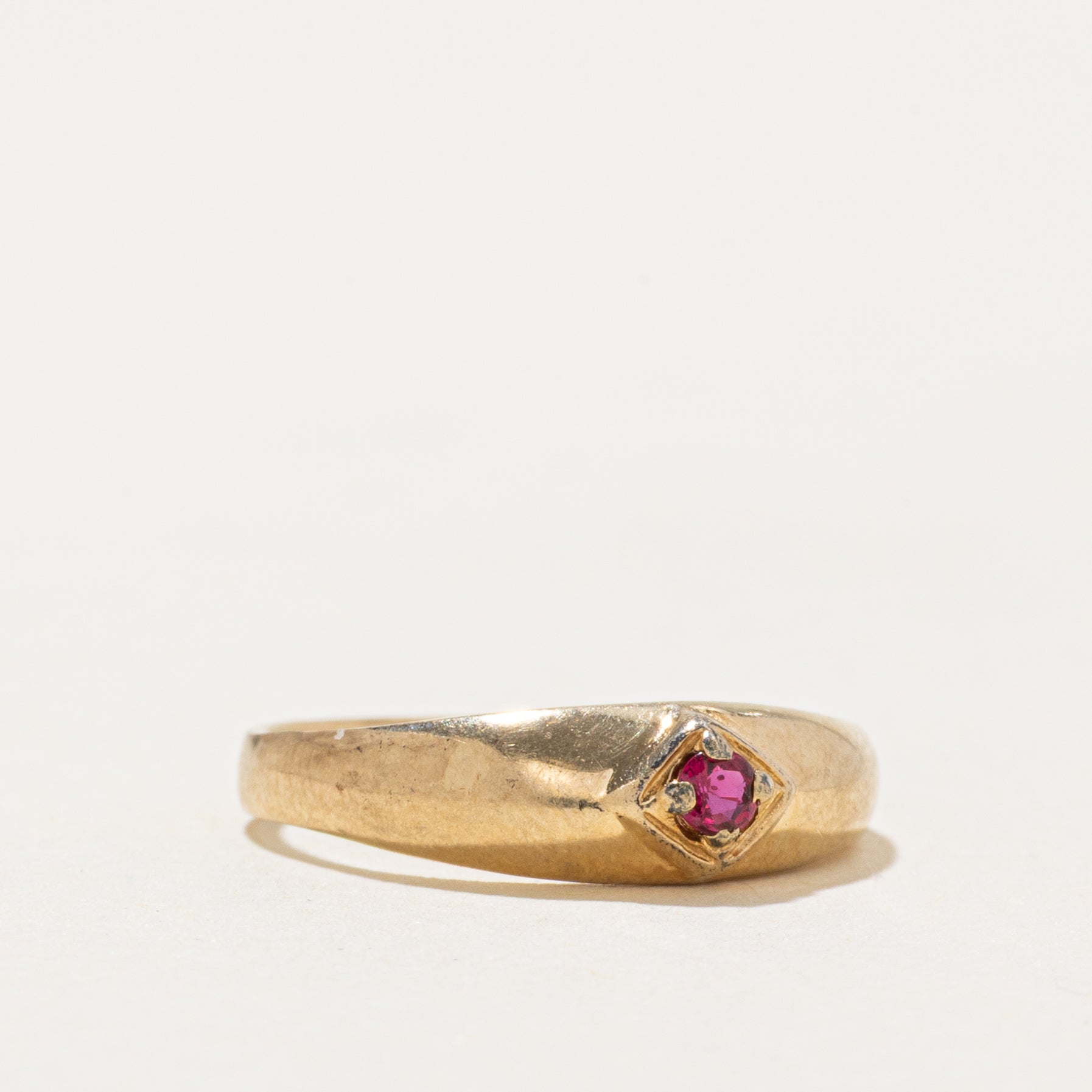 Solitaire Ruby Band | SZ 3.5