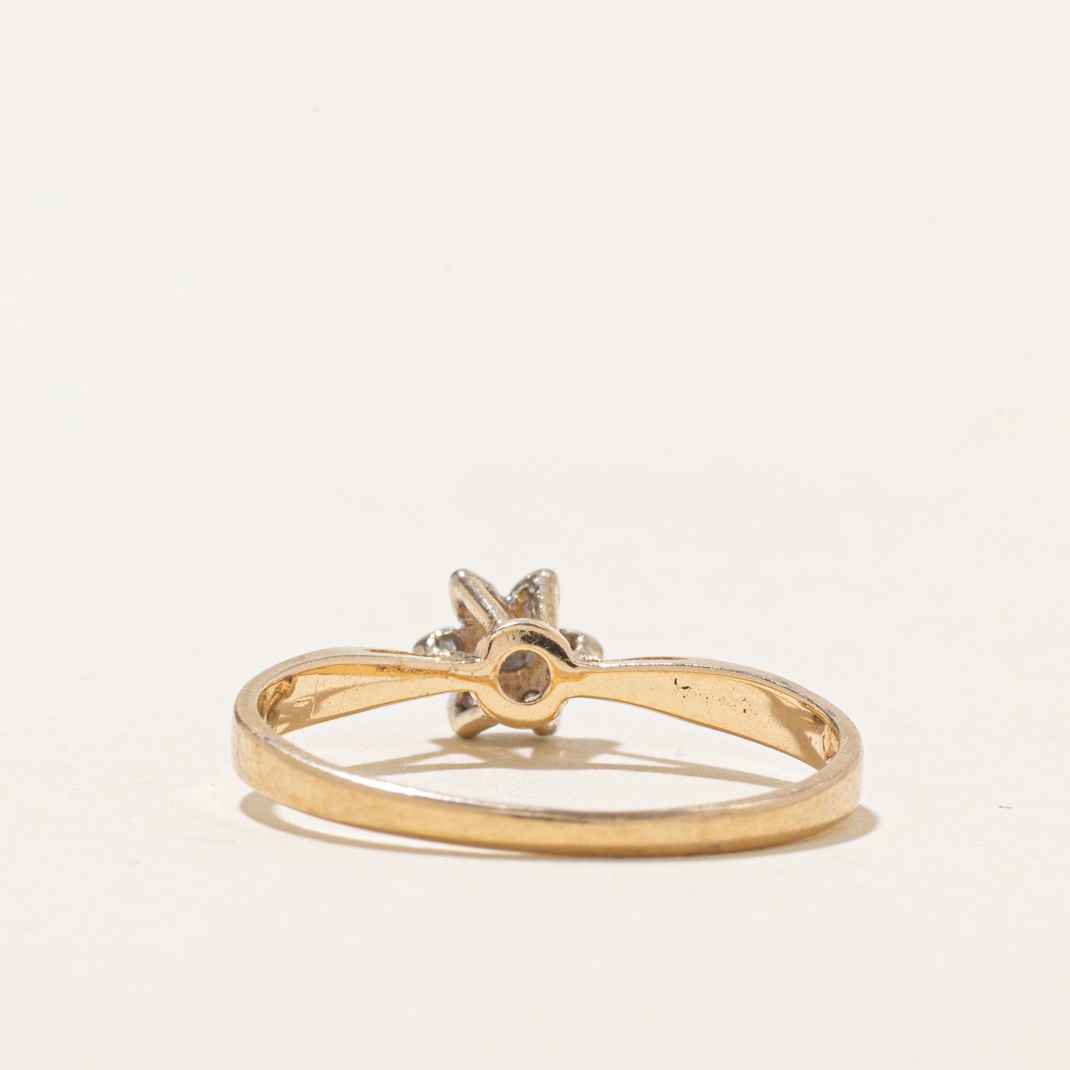 Bague pétale rubis et diamant | Taille 5,25