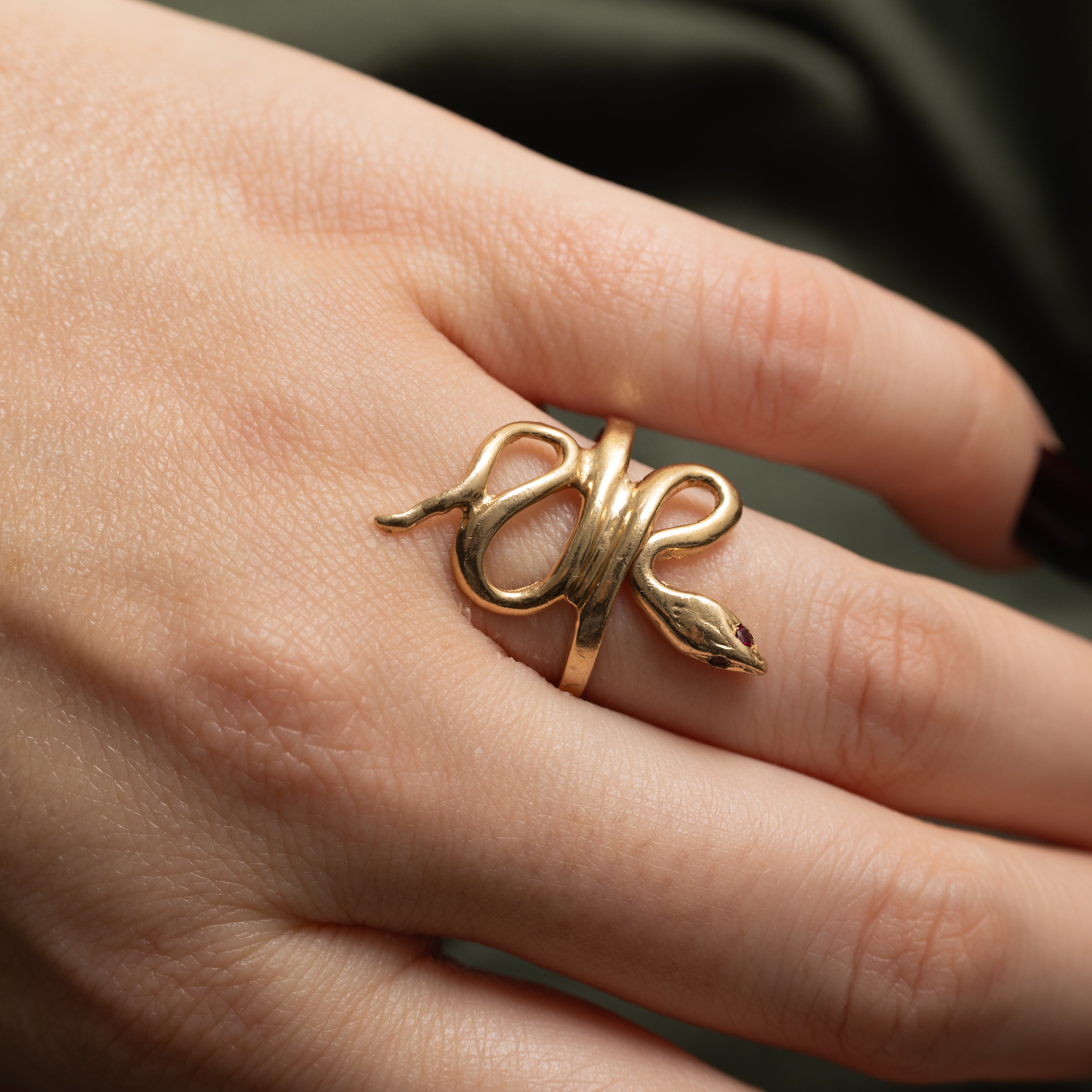 Ruby Snake Ring | SZ 8.25