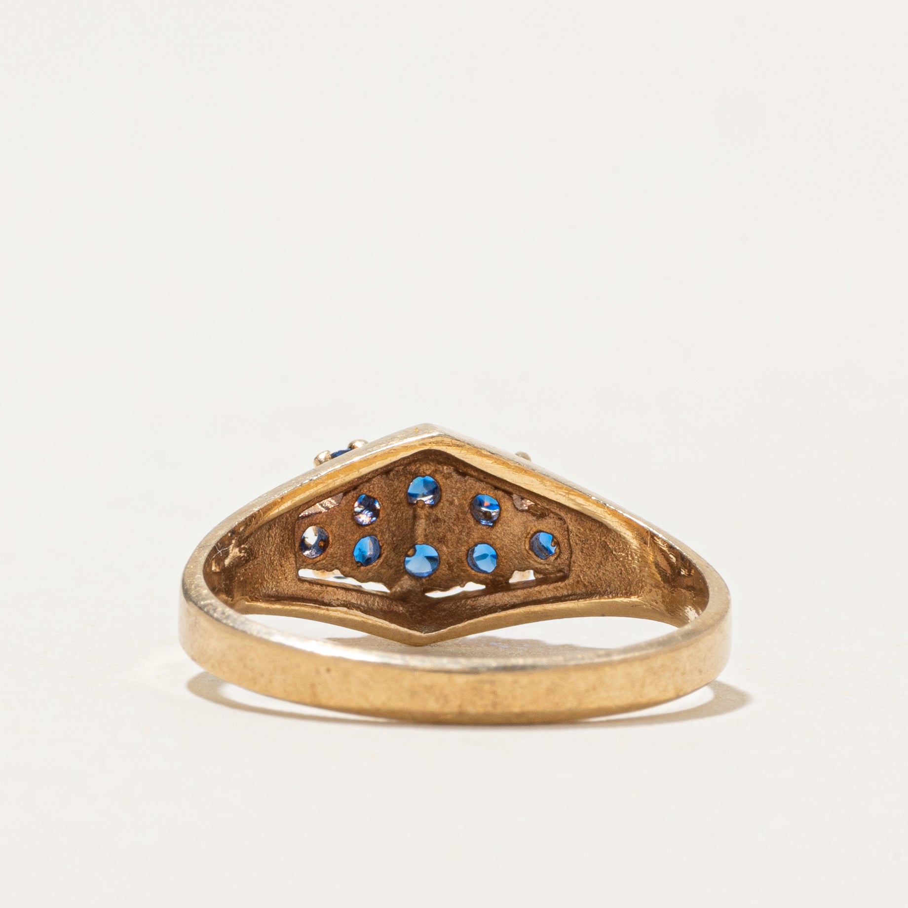 Pasté Glass Cluster Tapered Ring | SZ 5.75