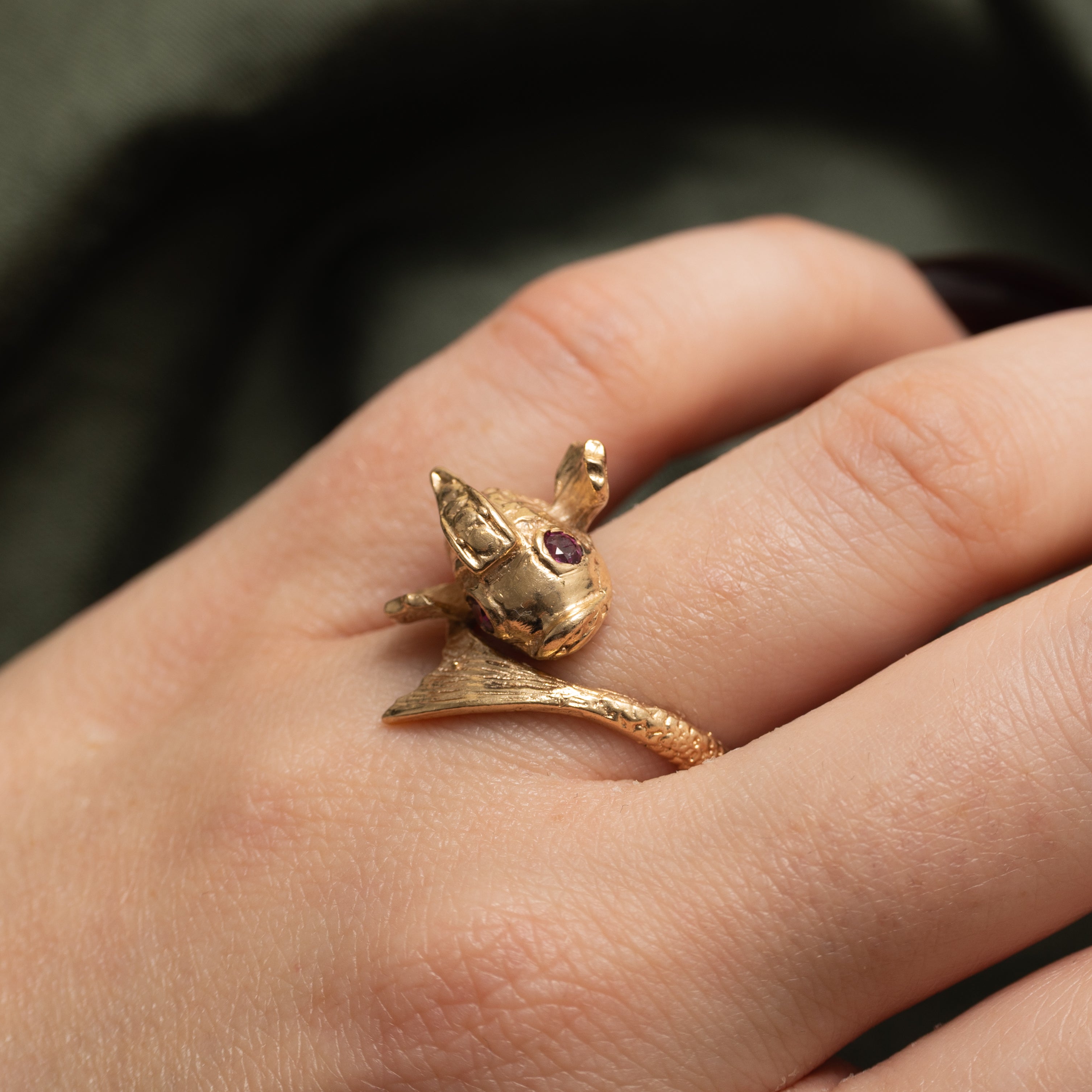 Ruby Fish Bypass Ring | SZ 9