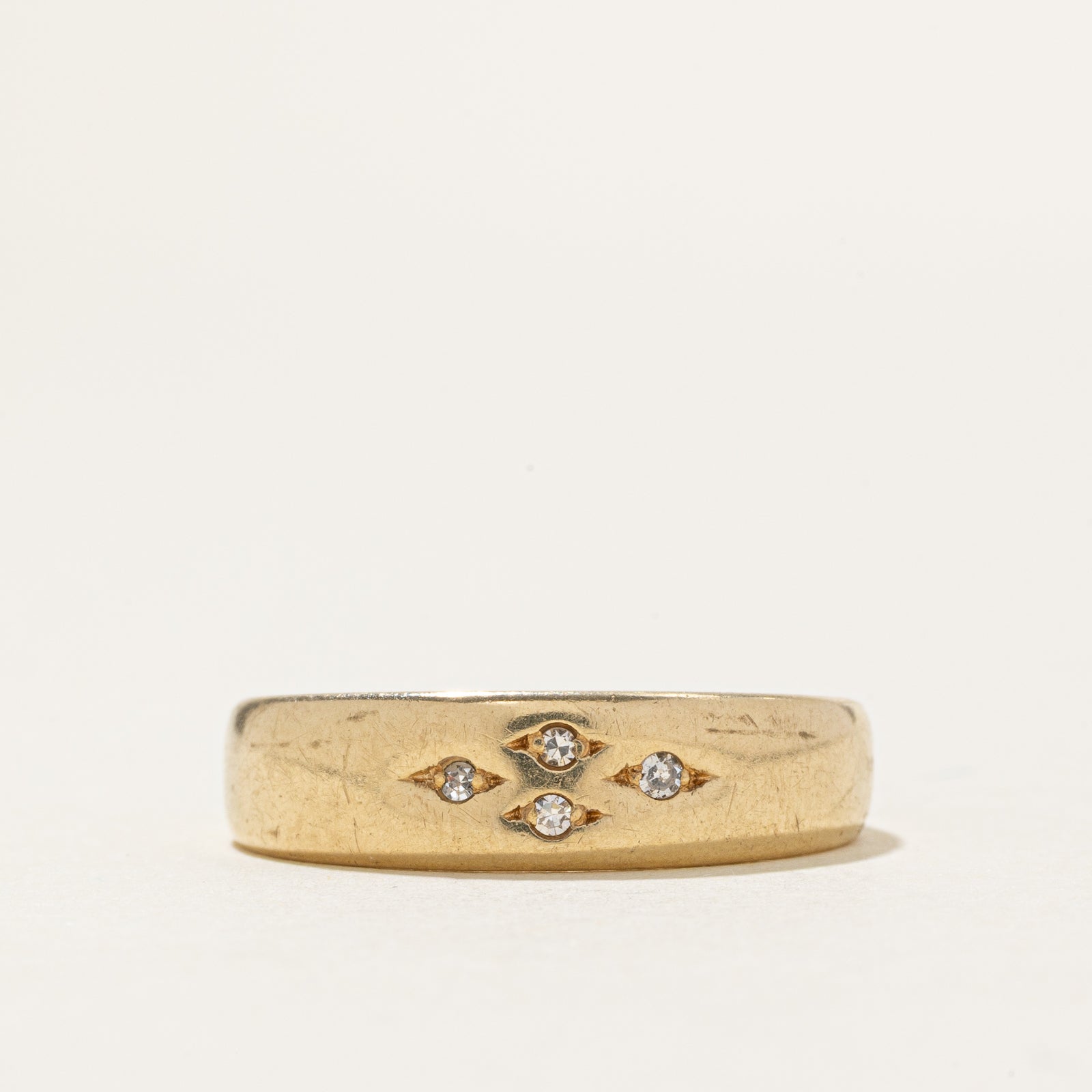 10k Four Stone Diamond Ring | SZ 9.5