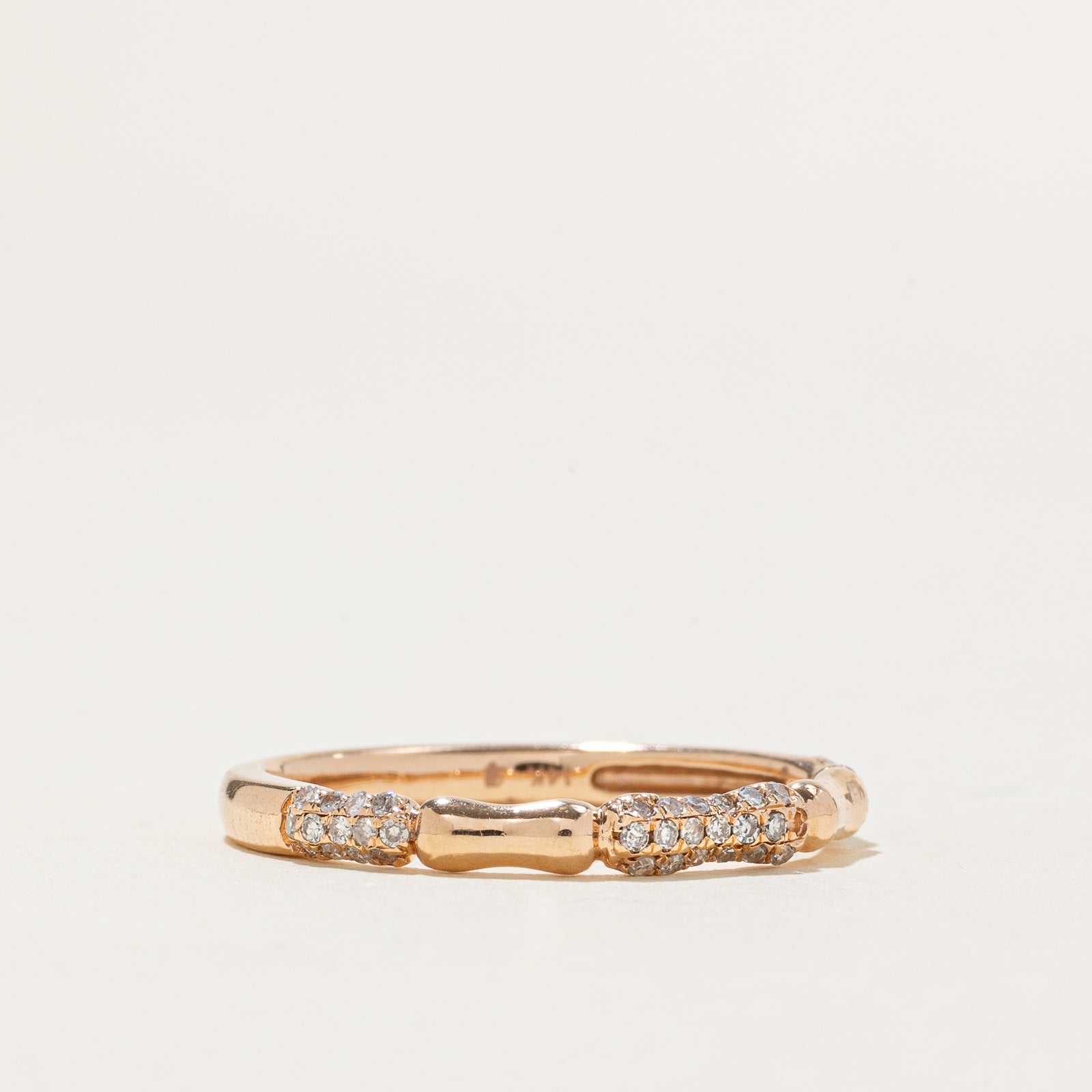 Diamond Cluster Segmented Band | 2.3mm | SZ 7