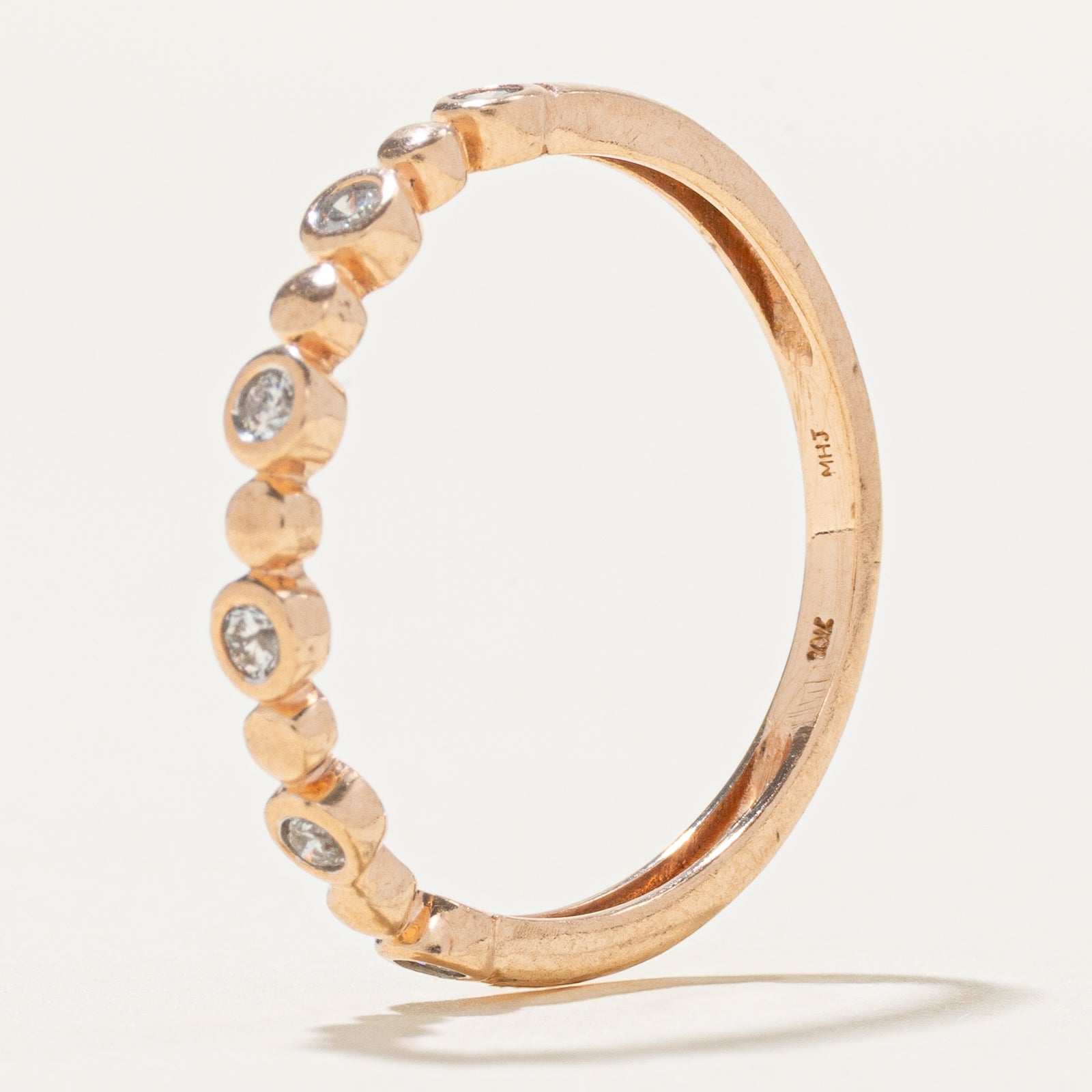 Bague sertie de diamants semi-éternité | Taille 6,5