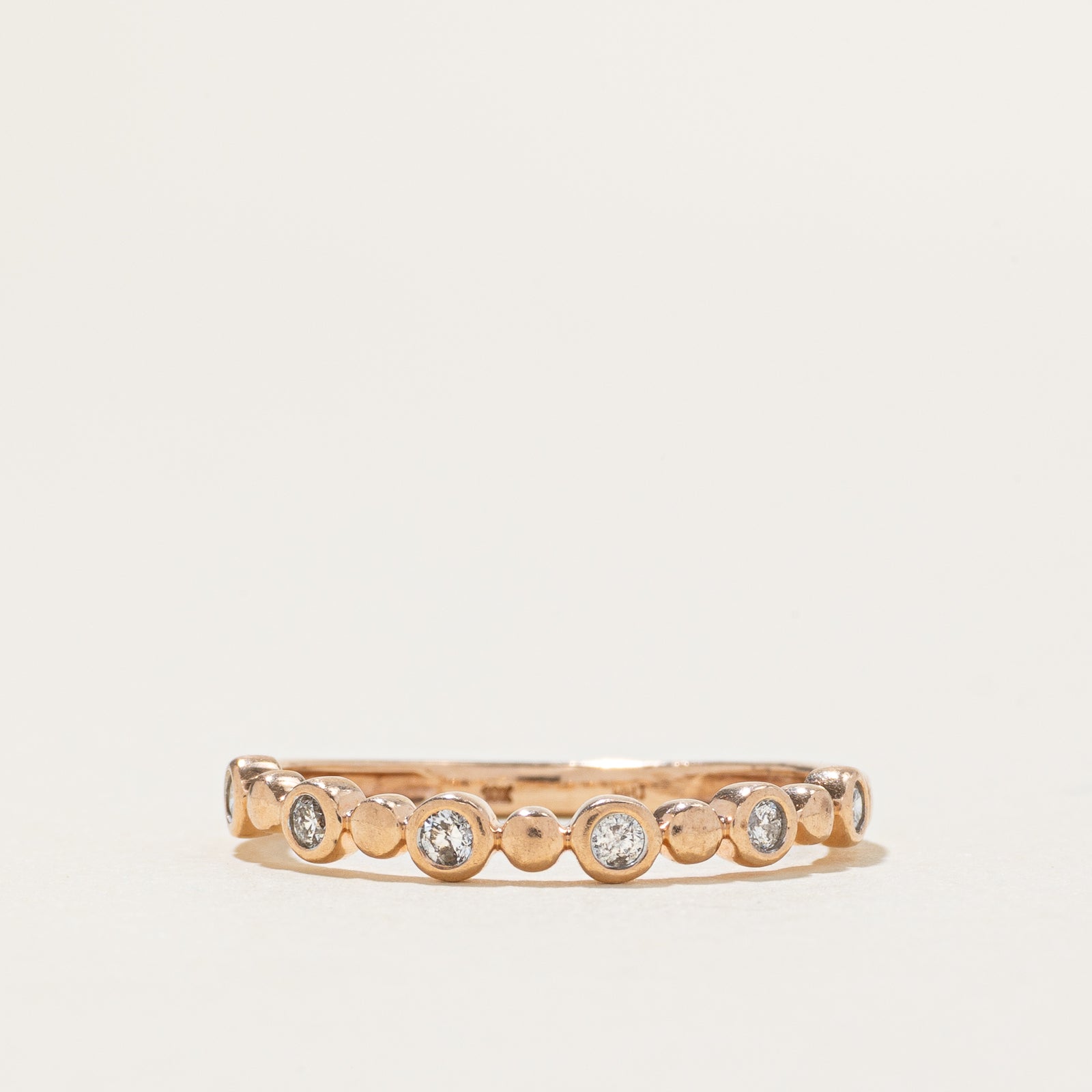 Bague sertie de diamants semi-éternité | Taille 6,5