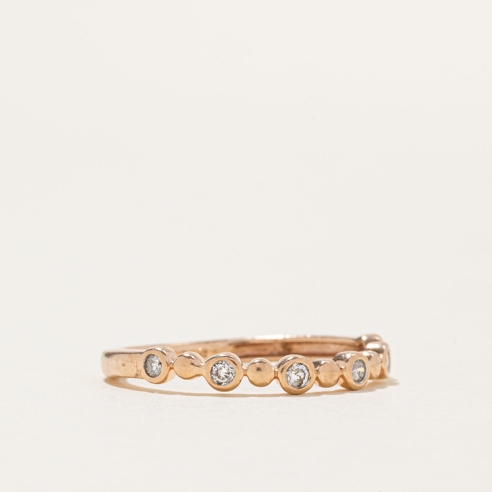 Bague sertie de diamants semi-éternité | Taille 6,5