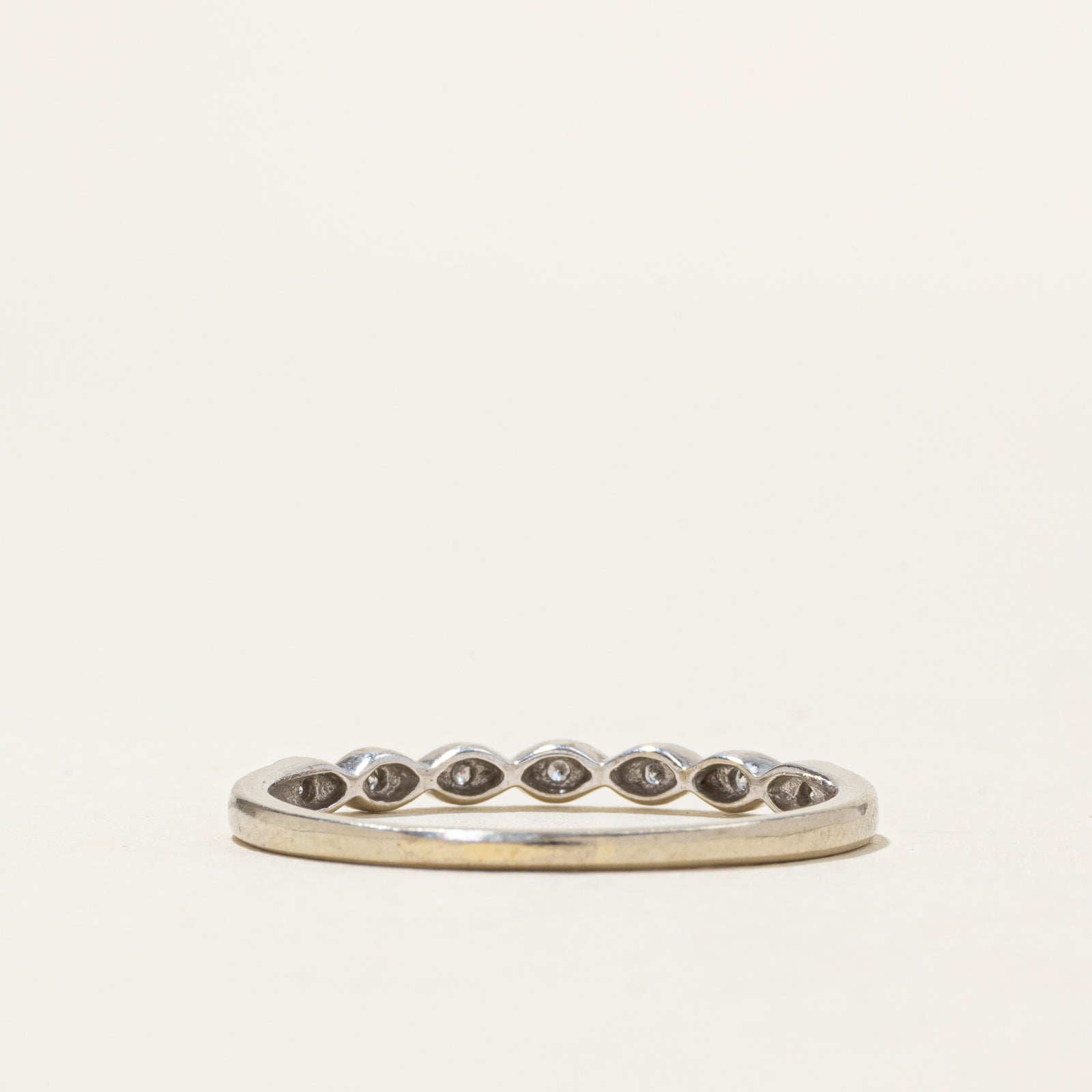 Semi Eternity Diamond Twisted Ring | SZ 9.5