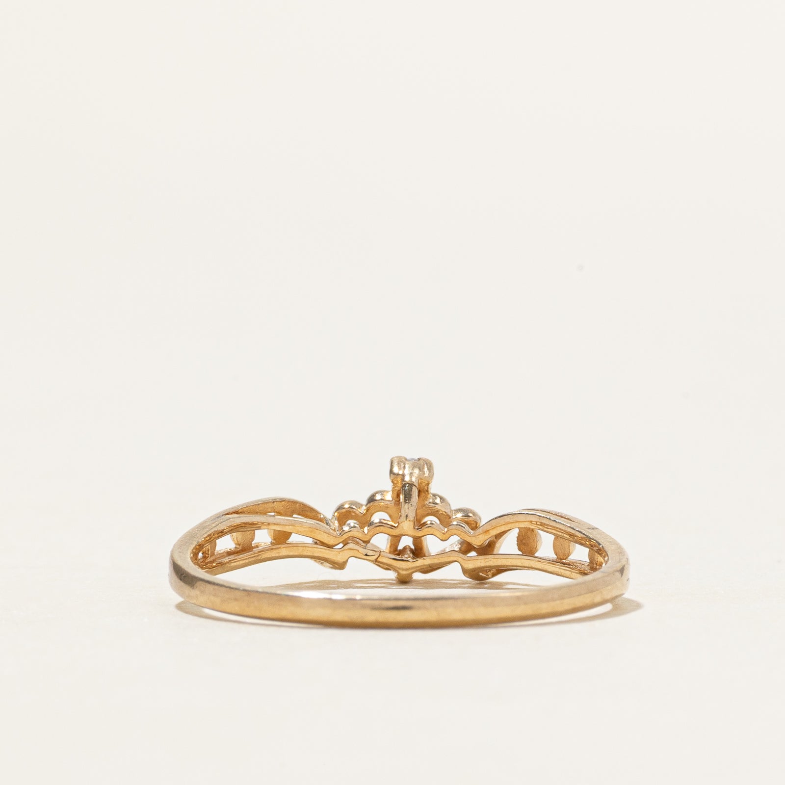 10k Diamond Openwork Heart Ring | SZ 5.75