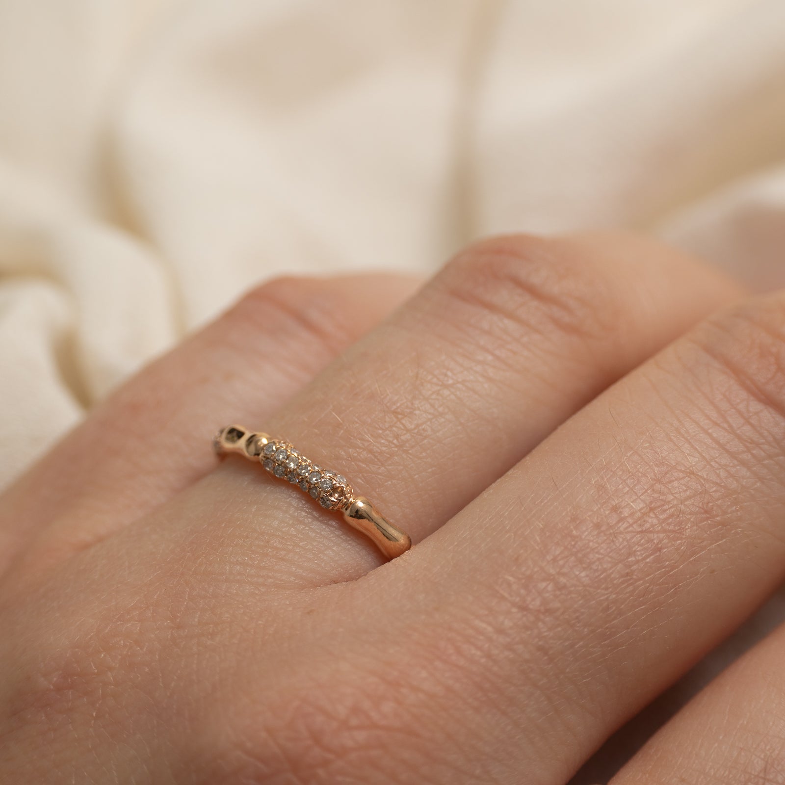 Diamond Cluster Segmented Band | 2.3mm | SZ 7