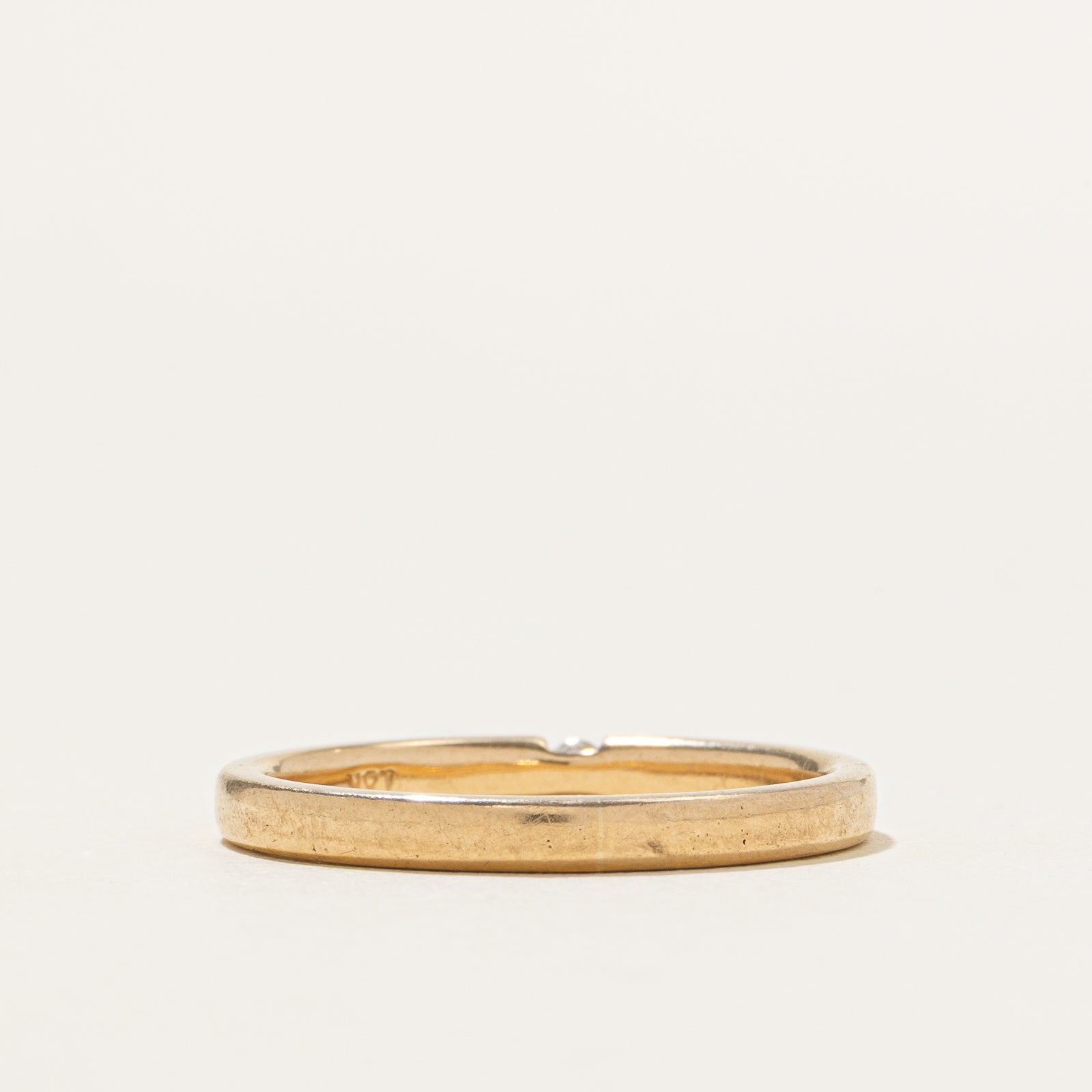 10k Tension Set Diamond Thin Band | 2.5mm | SZ 8
