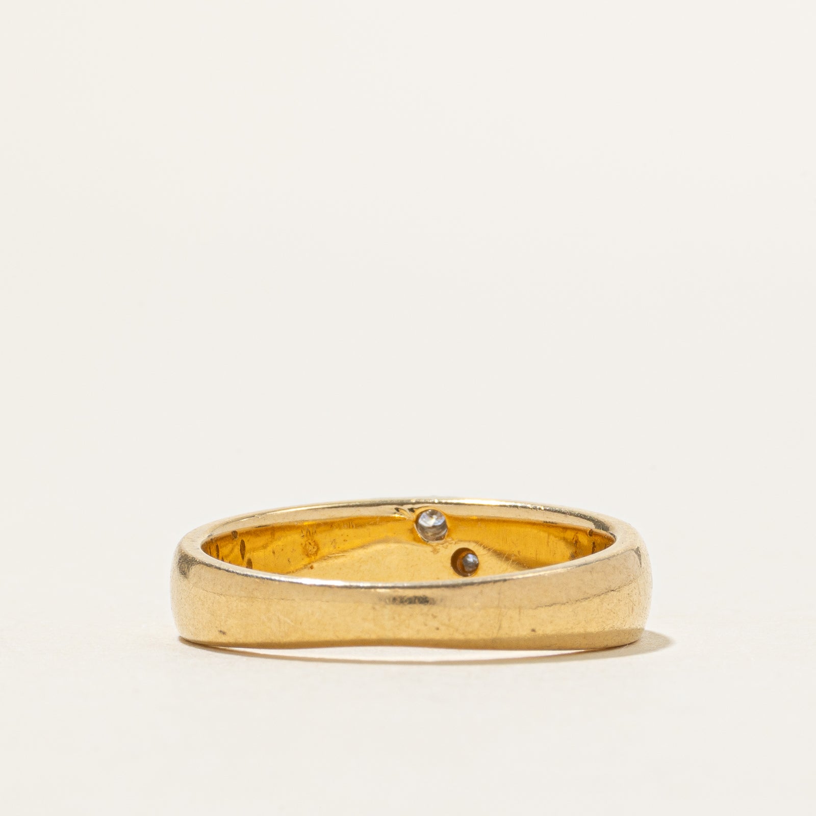 18k Diagonal Diamond Ring | SZ 7.25