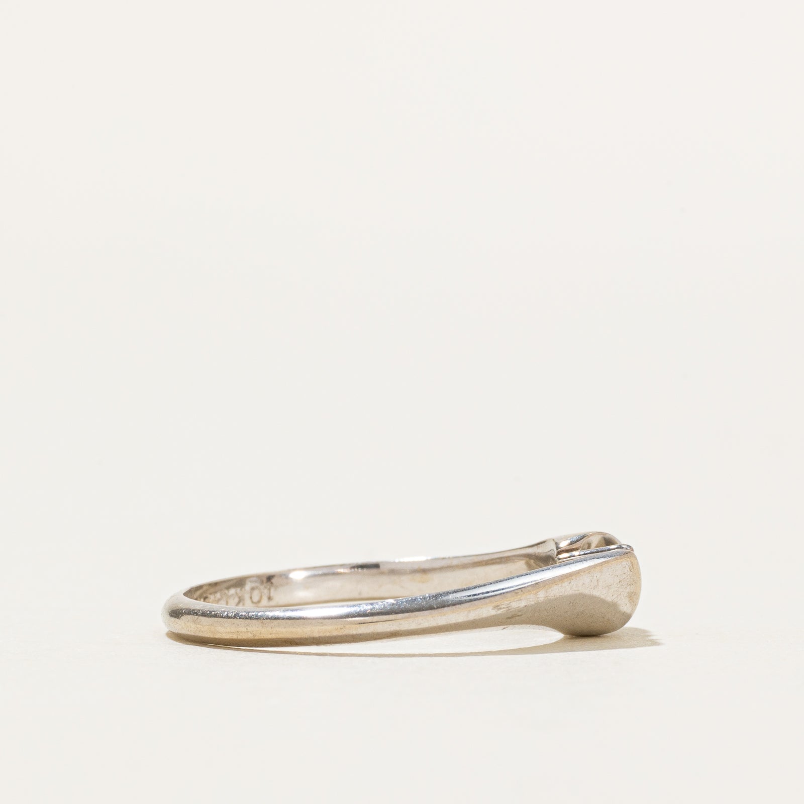 10k Diagonal Two Stone Diamond Twisted Ring | SZ 6