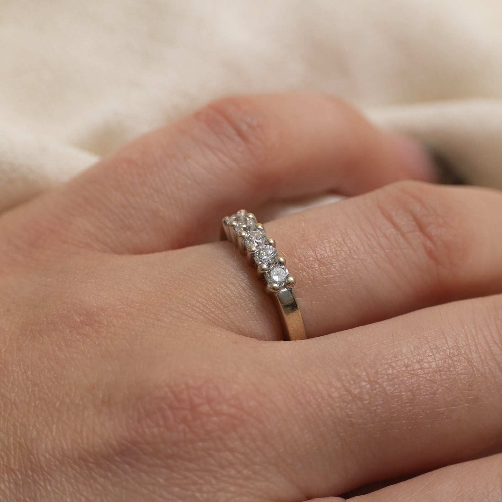 18k Five Stone Diamond Ring | 0.41ctw | SZ 5.75