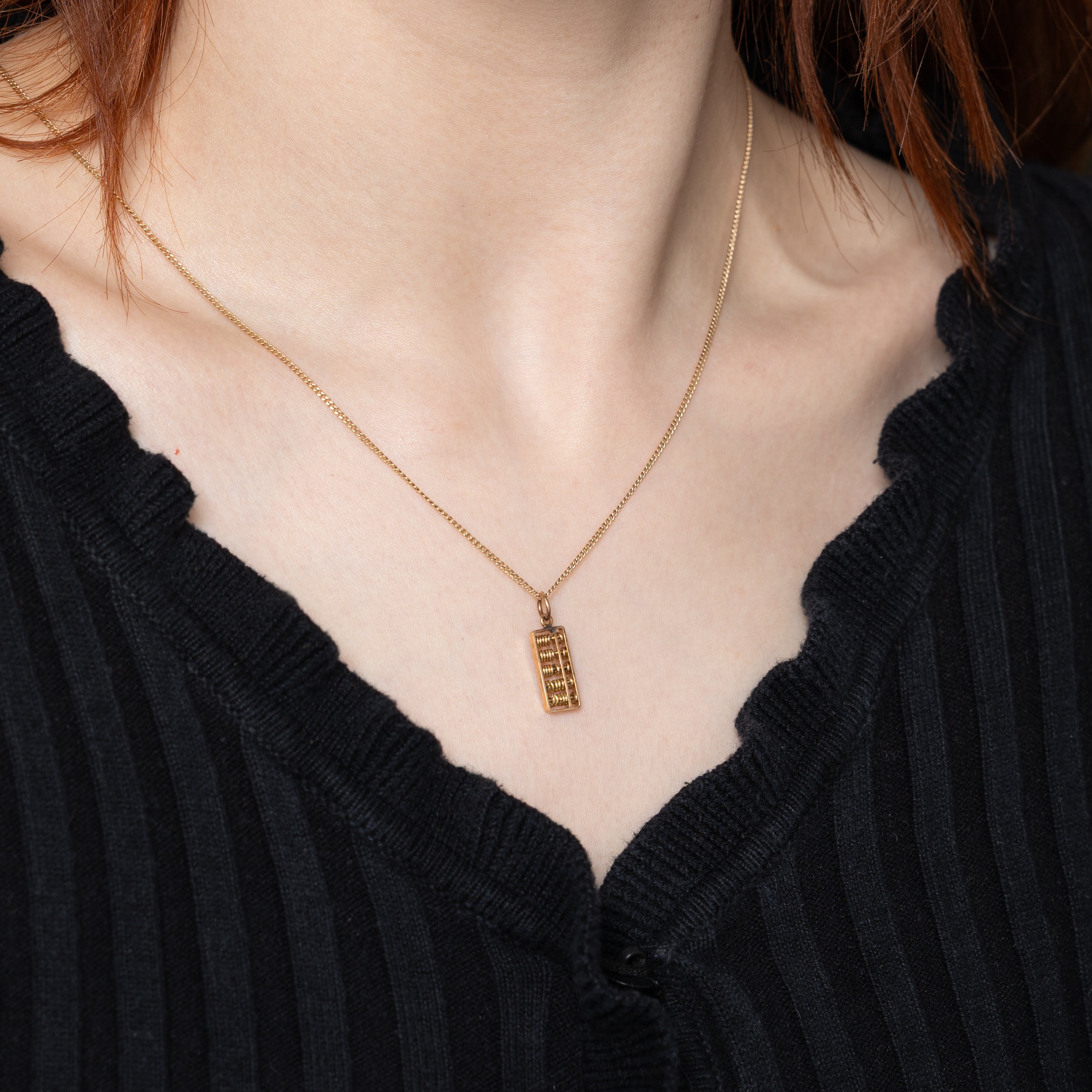 14k Yellow Gold Kinetic Abacus Charm