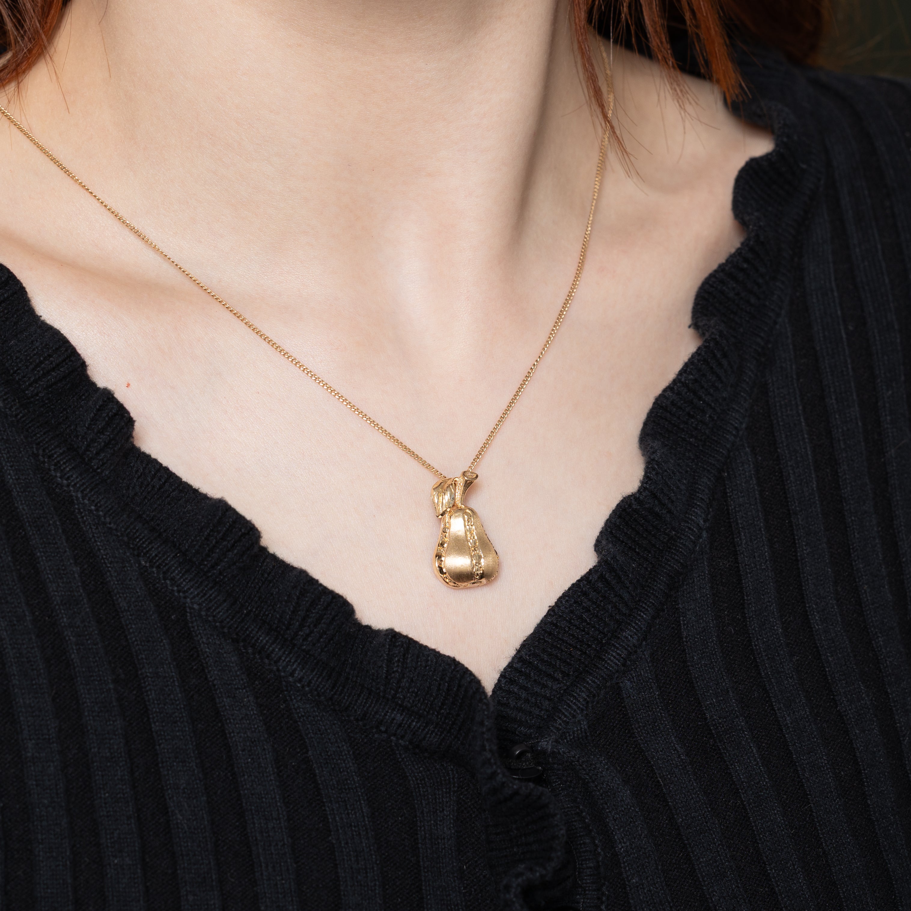 10k Yellow Gold Pear Pendant