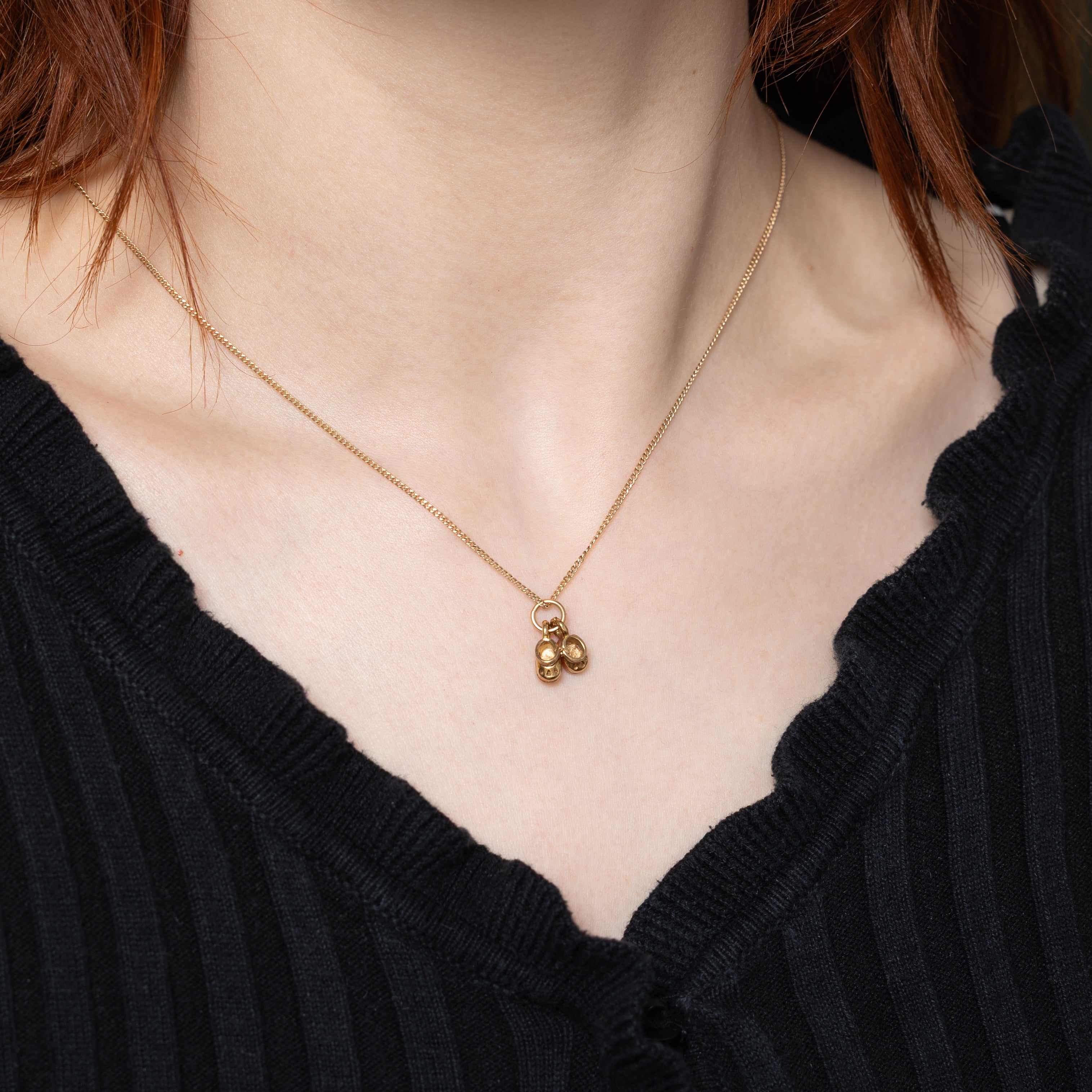 10k Yellow Gold Baby Shoes Charm
