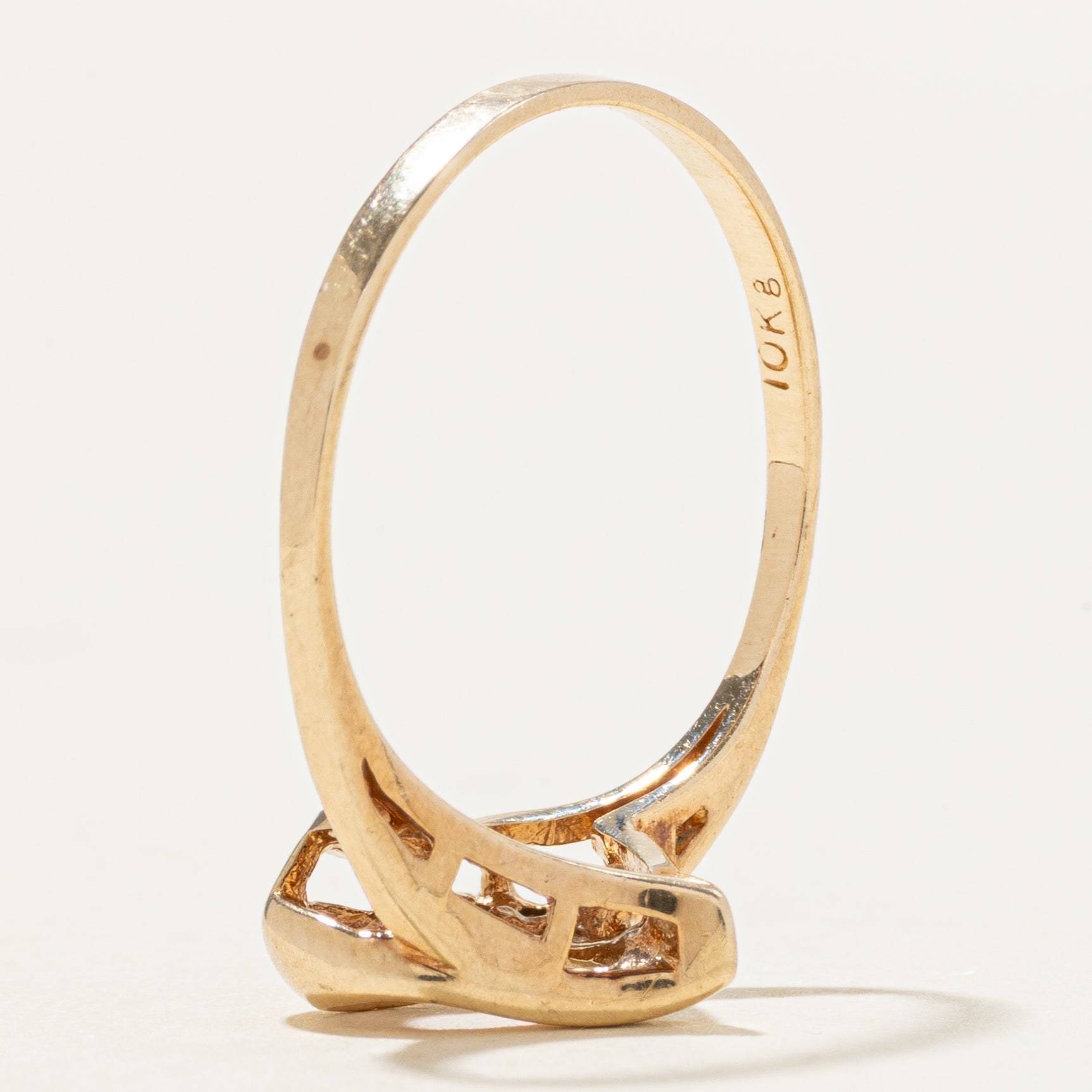 10k Diamond Two Tone Heart Ring | SZ 5.75