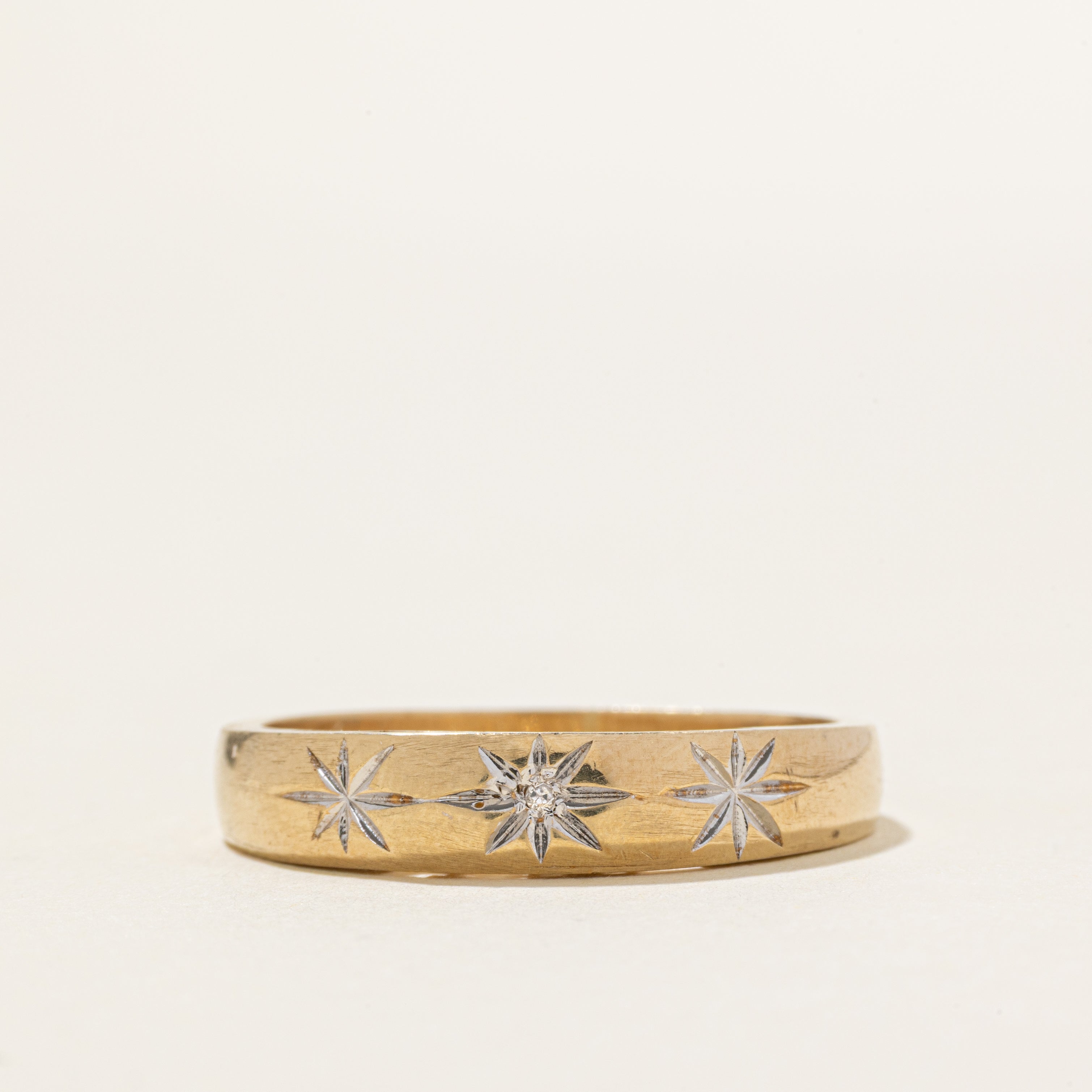 10k Star Set Diamond "I DO" Ring | SZ 11