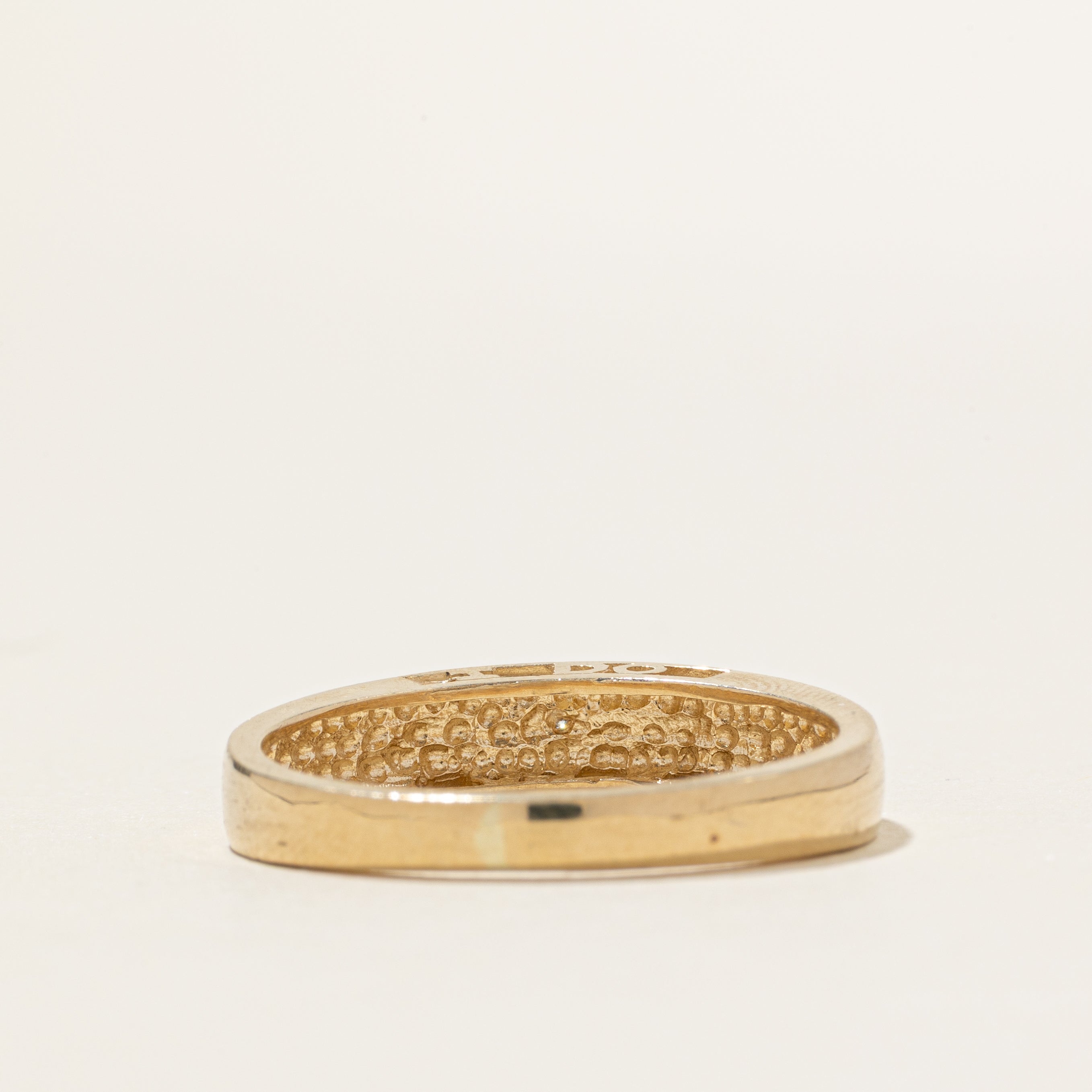 10k Star Set Diamond "I DO" Ring | SZ 11