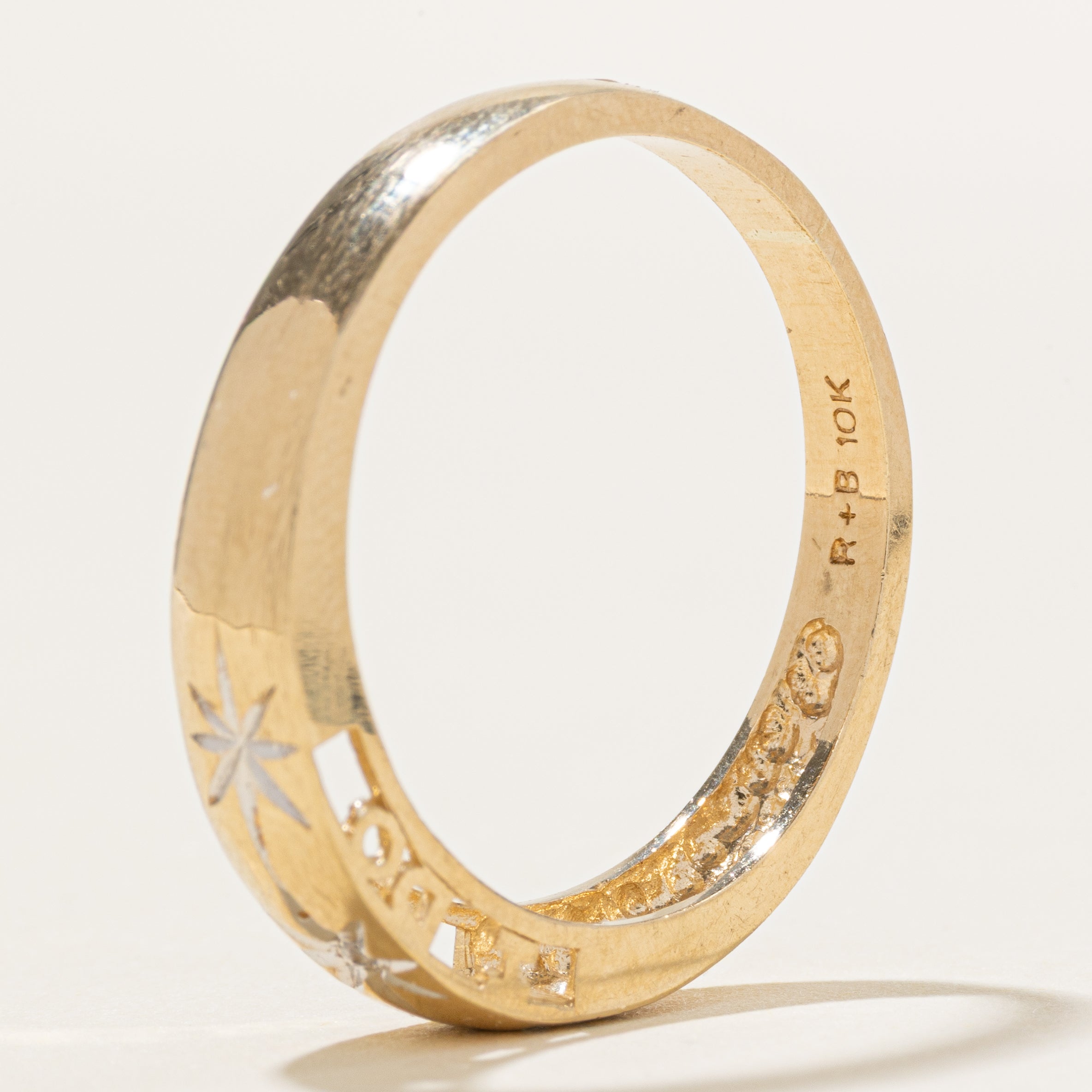 10k Star Set Diamond "I DO" Ring | SZ 11