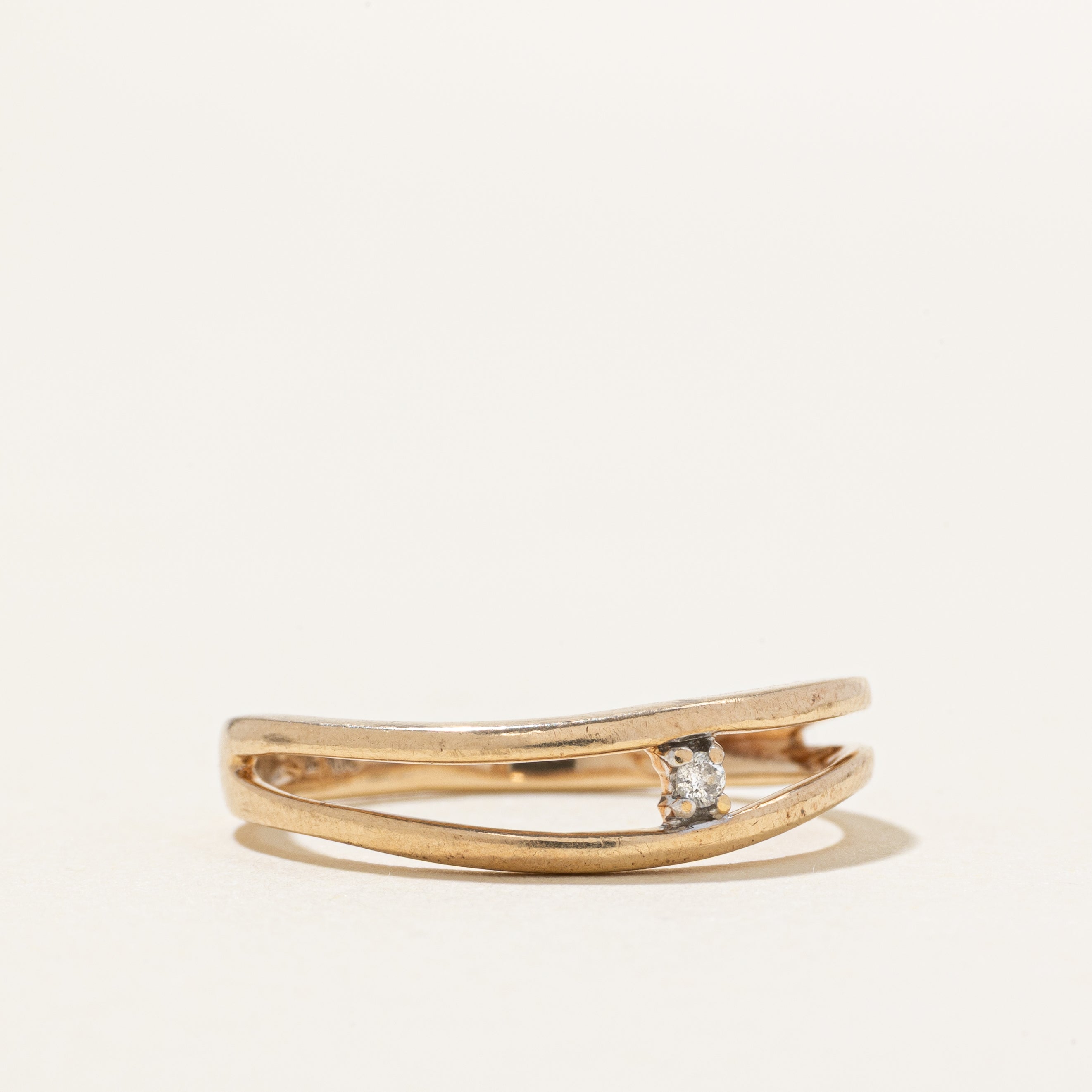 Bague ajourée Diamond Wave | Taille 7