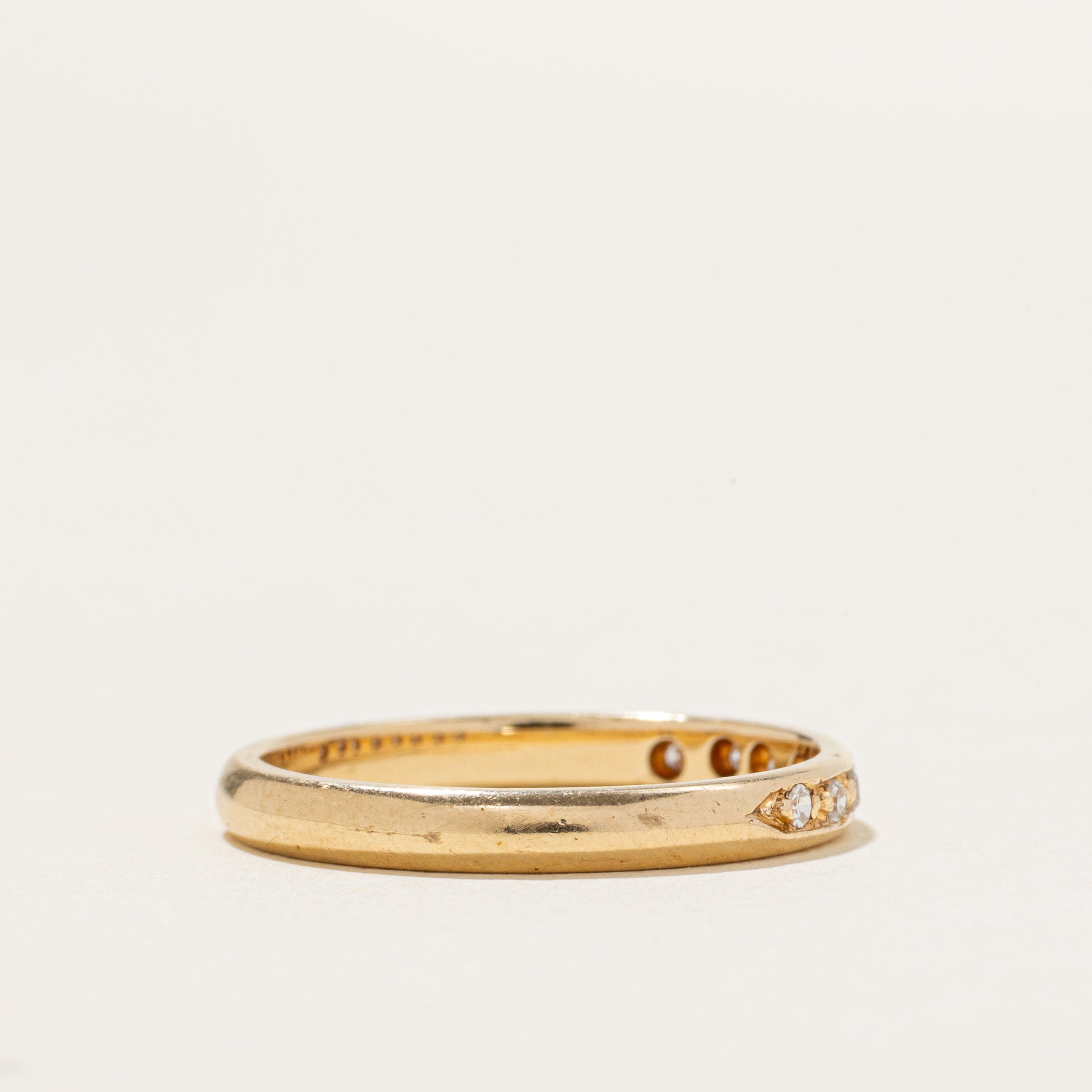 14k Semi Eternity Diamond Band | 2.5mm | SZ 6