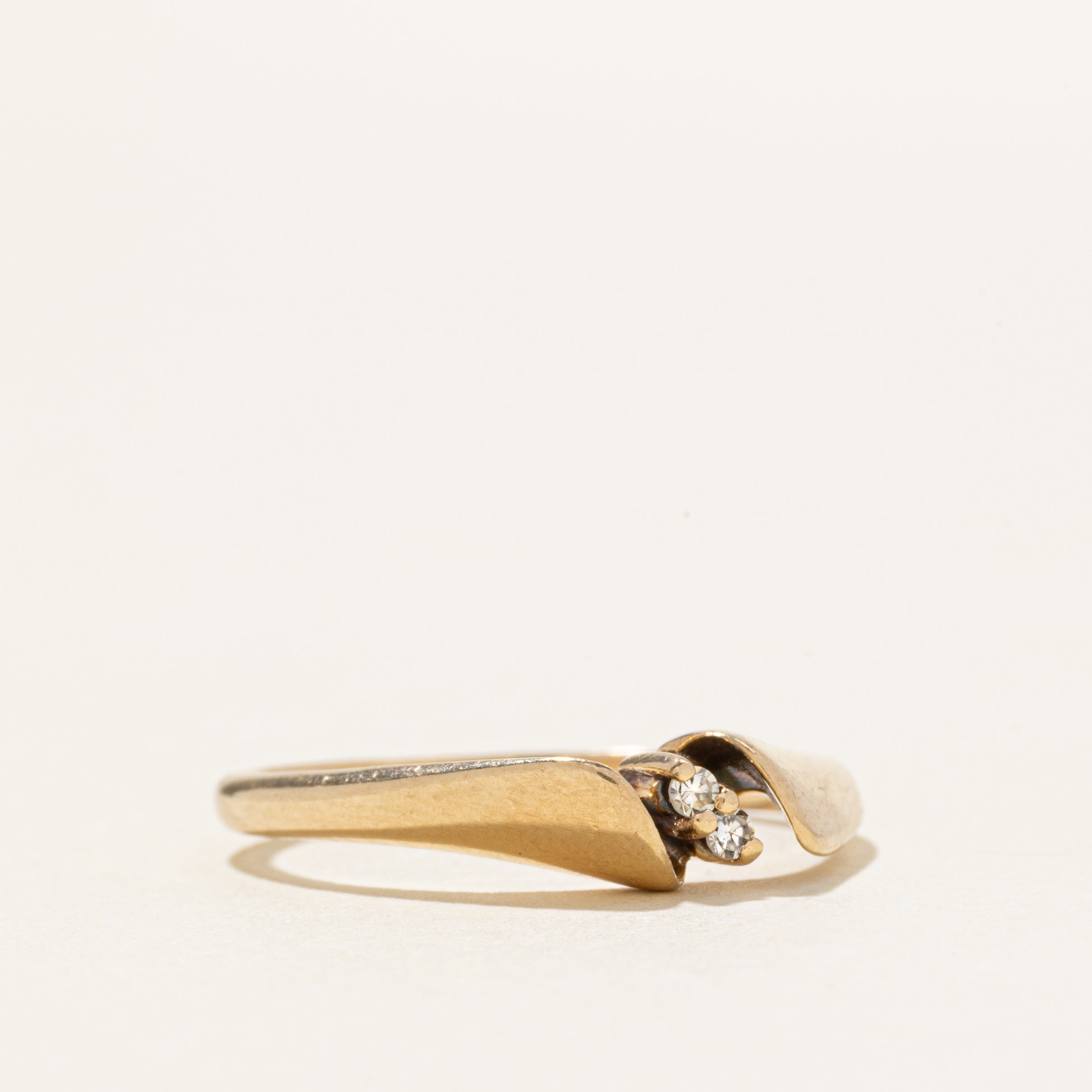 Two Stone Diamond Twisted Ring | SZ 5.75