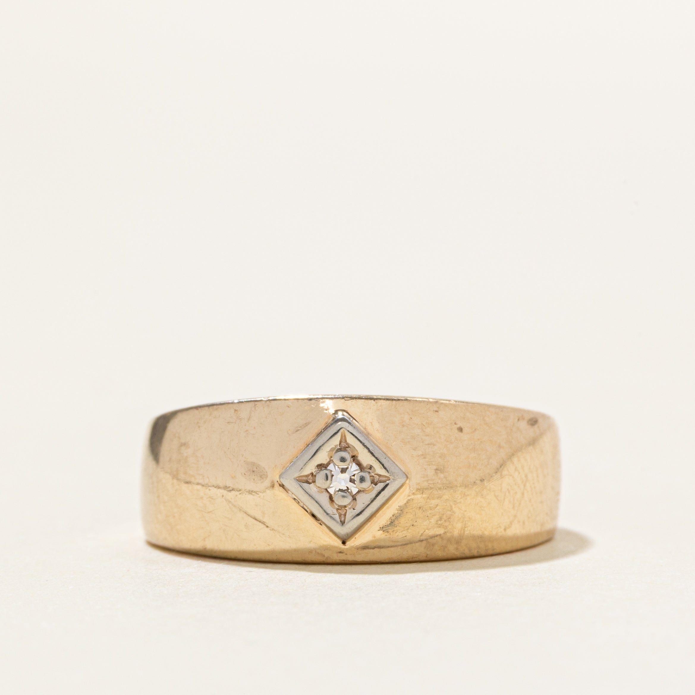 10k Star Set Diamond Geometric Ring | SZ 5.75