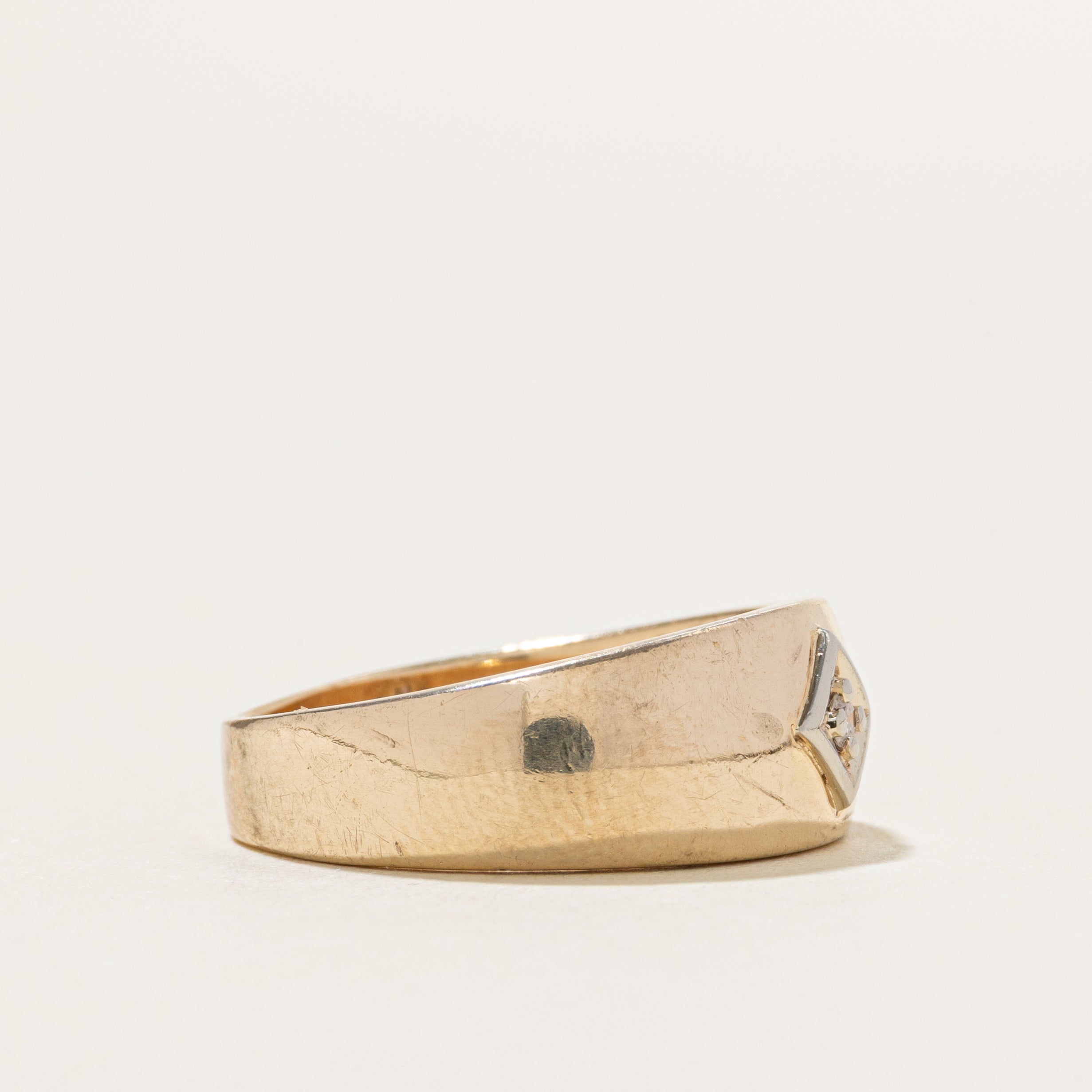 10k Star Set Diamond Geometric Ring | SZ 5.75