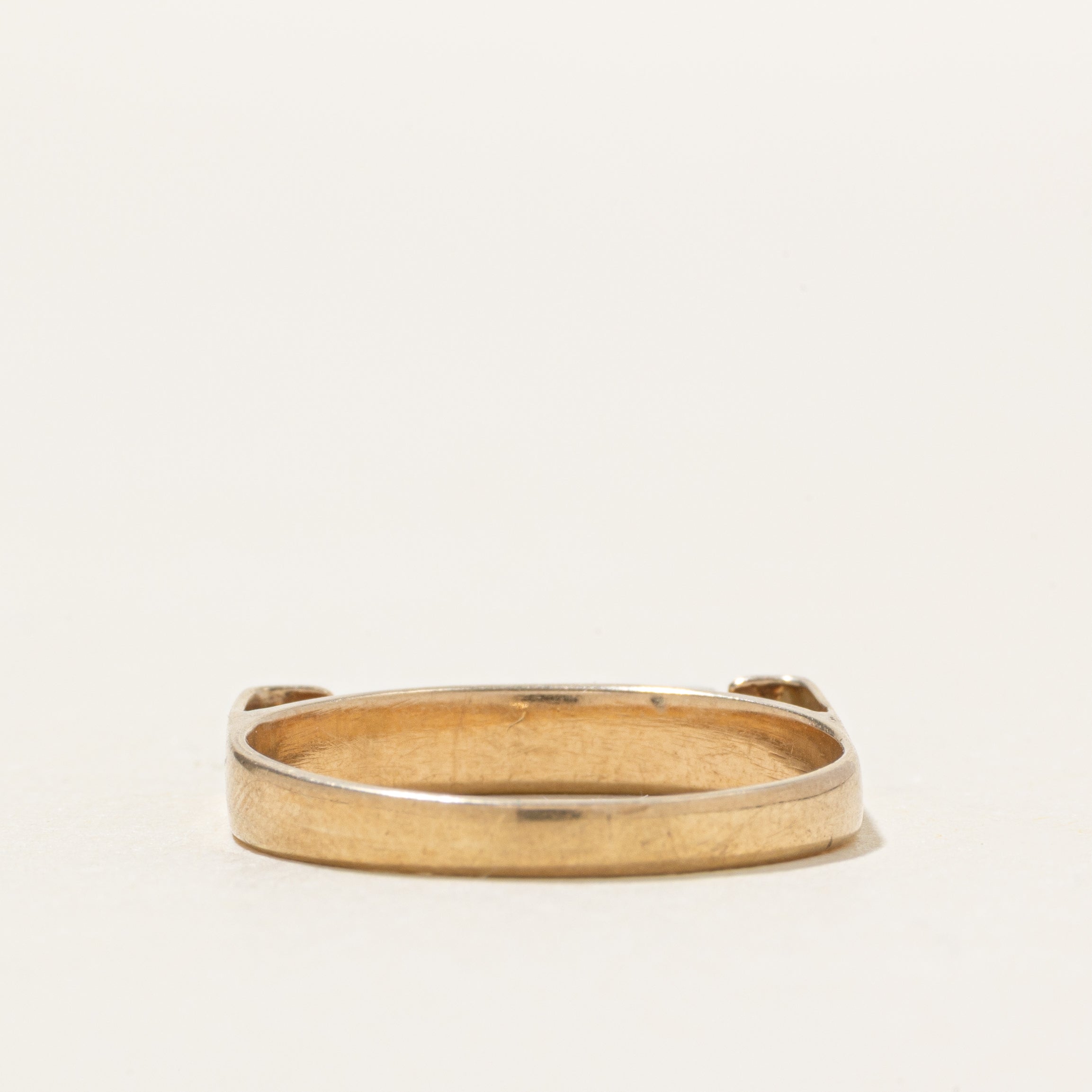 10K Five Stone Diamond Squared Ring | SZ 6.25