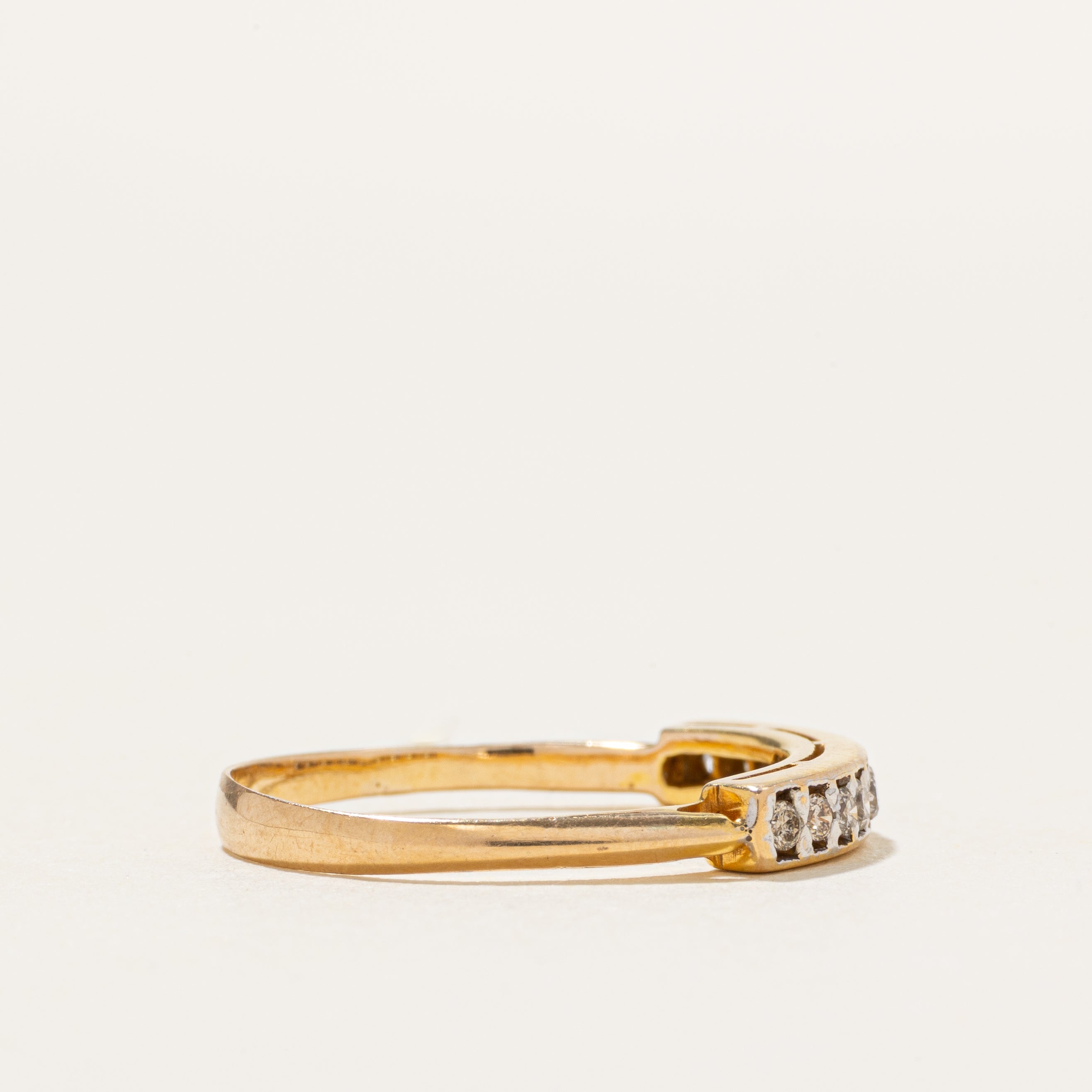 Pave Set Diamond Row Ring | SZ 7