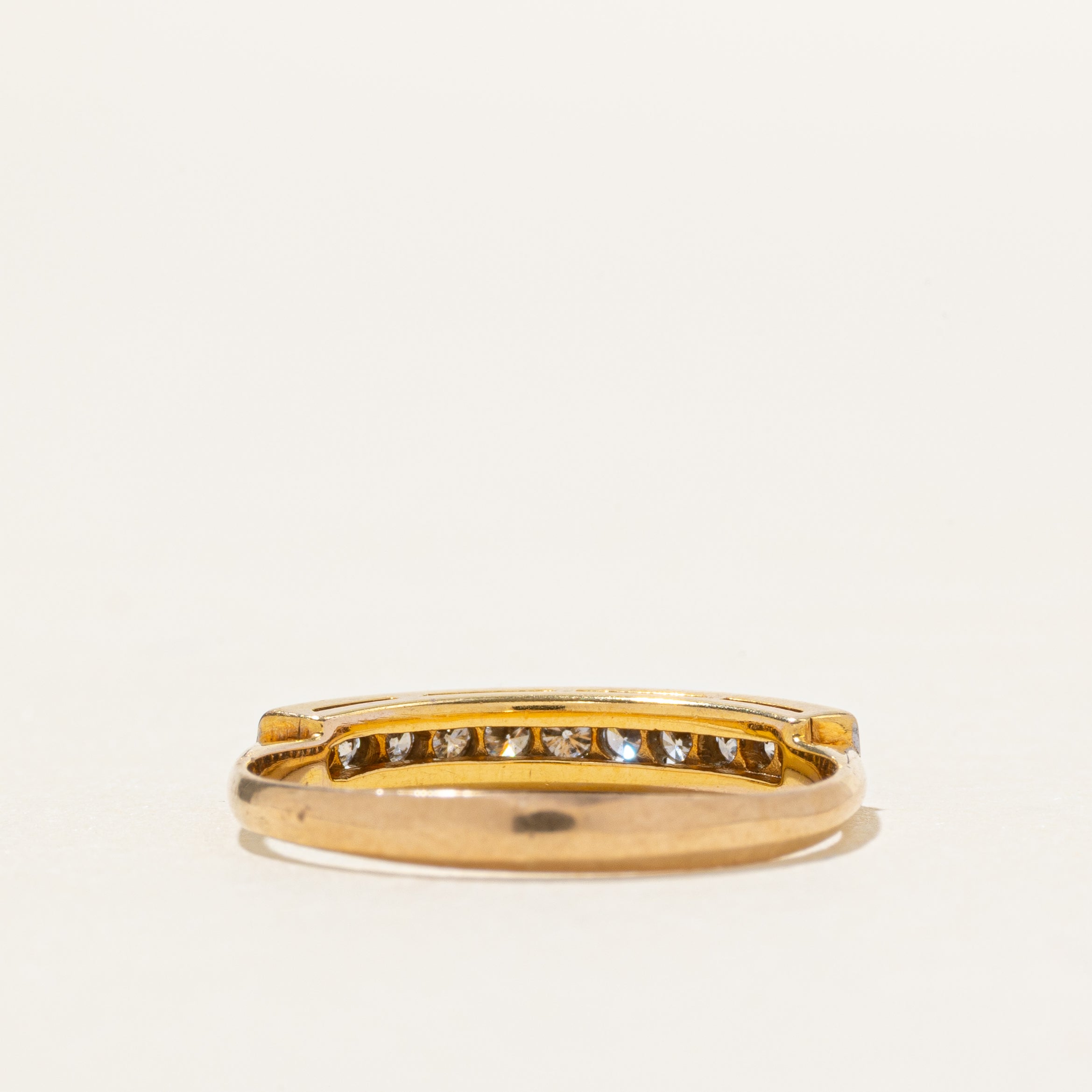 Pave Set Diamond Row Ring | SZ 7