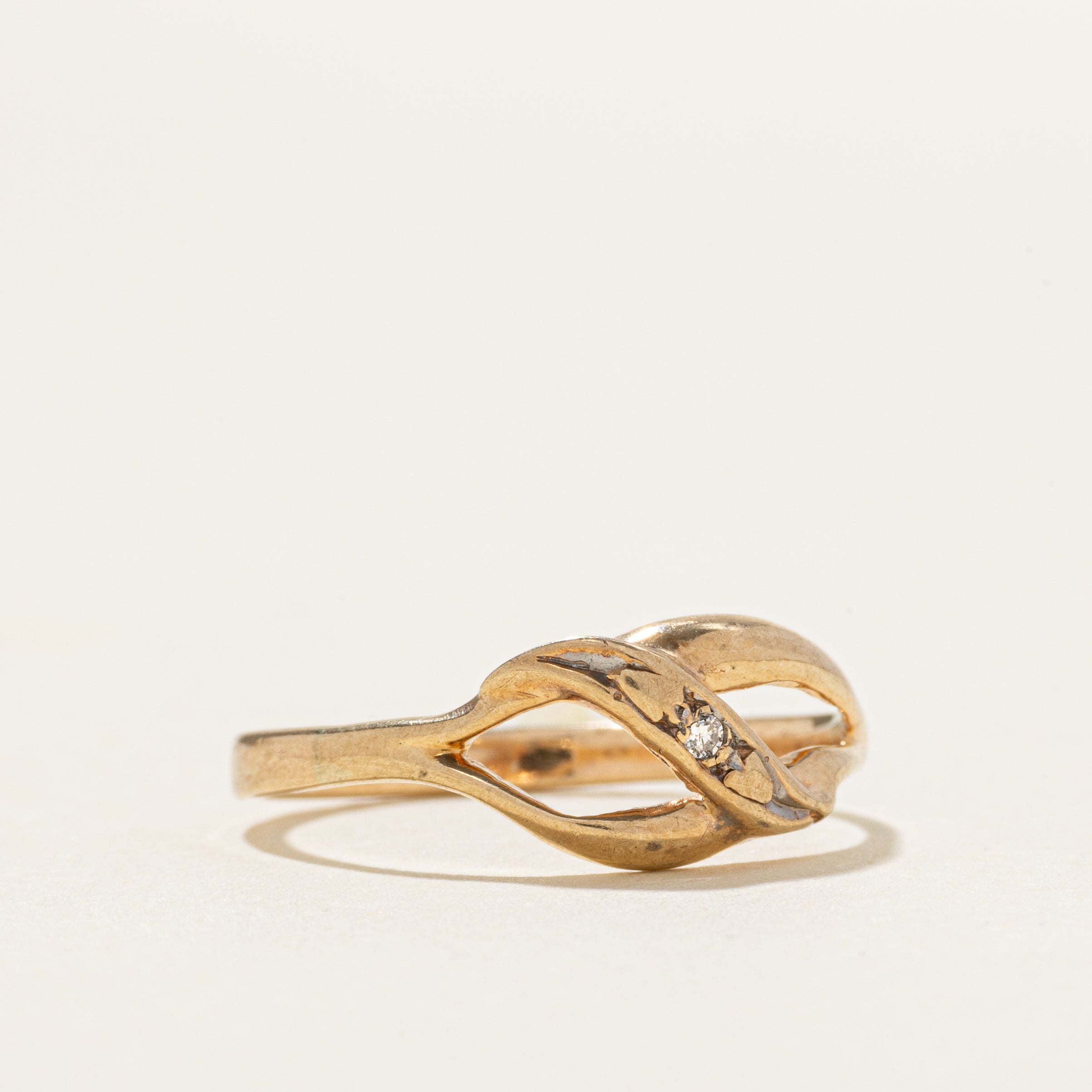 Single Stone Diamond Openwork Ring | SZ 5.5