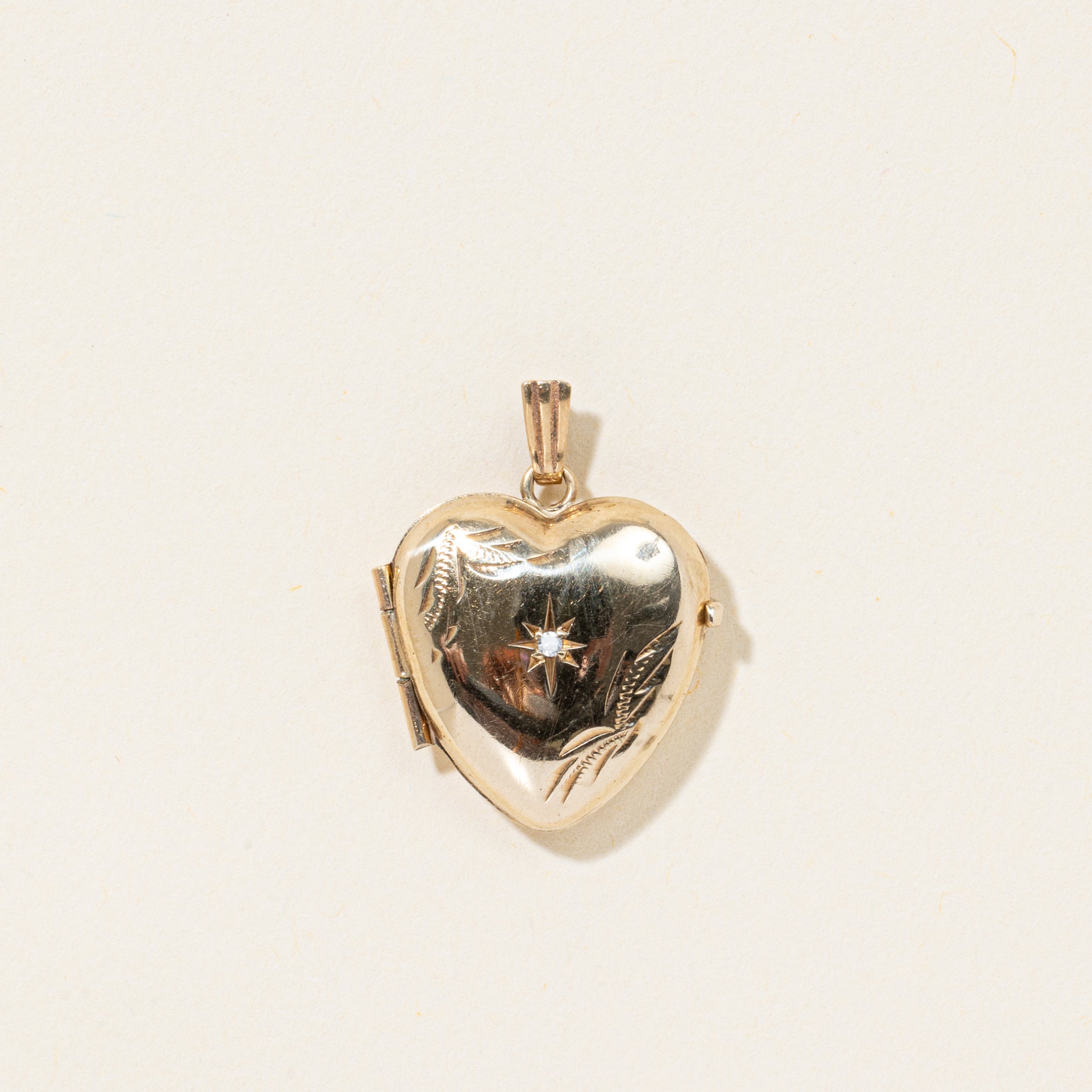 Birmingham 9k Diamond Heart Locket