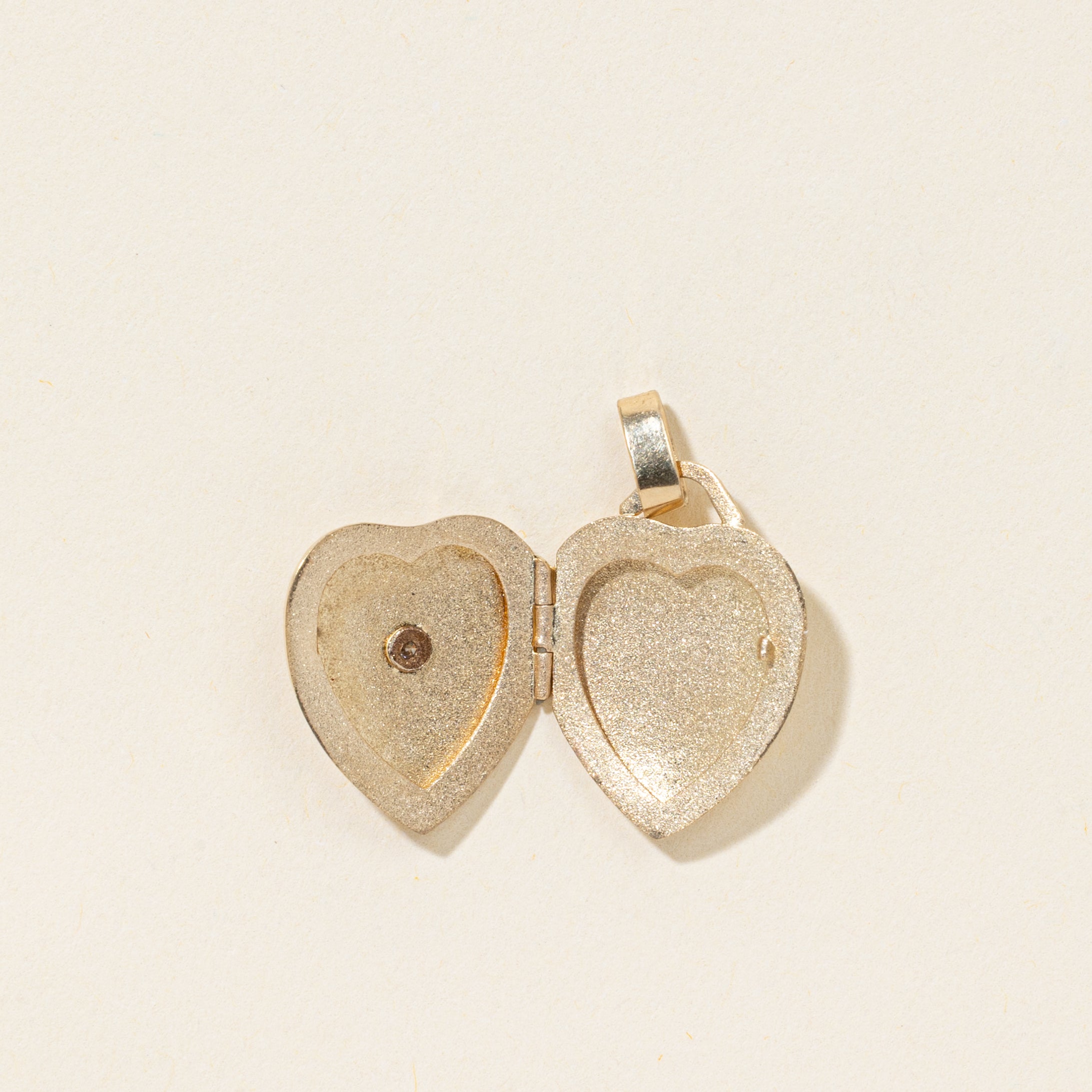 10k Diamond Engraved Heart Locket