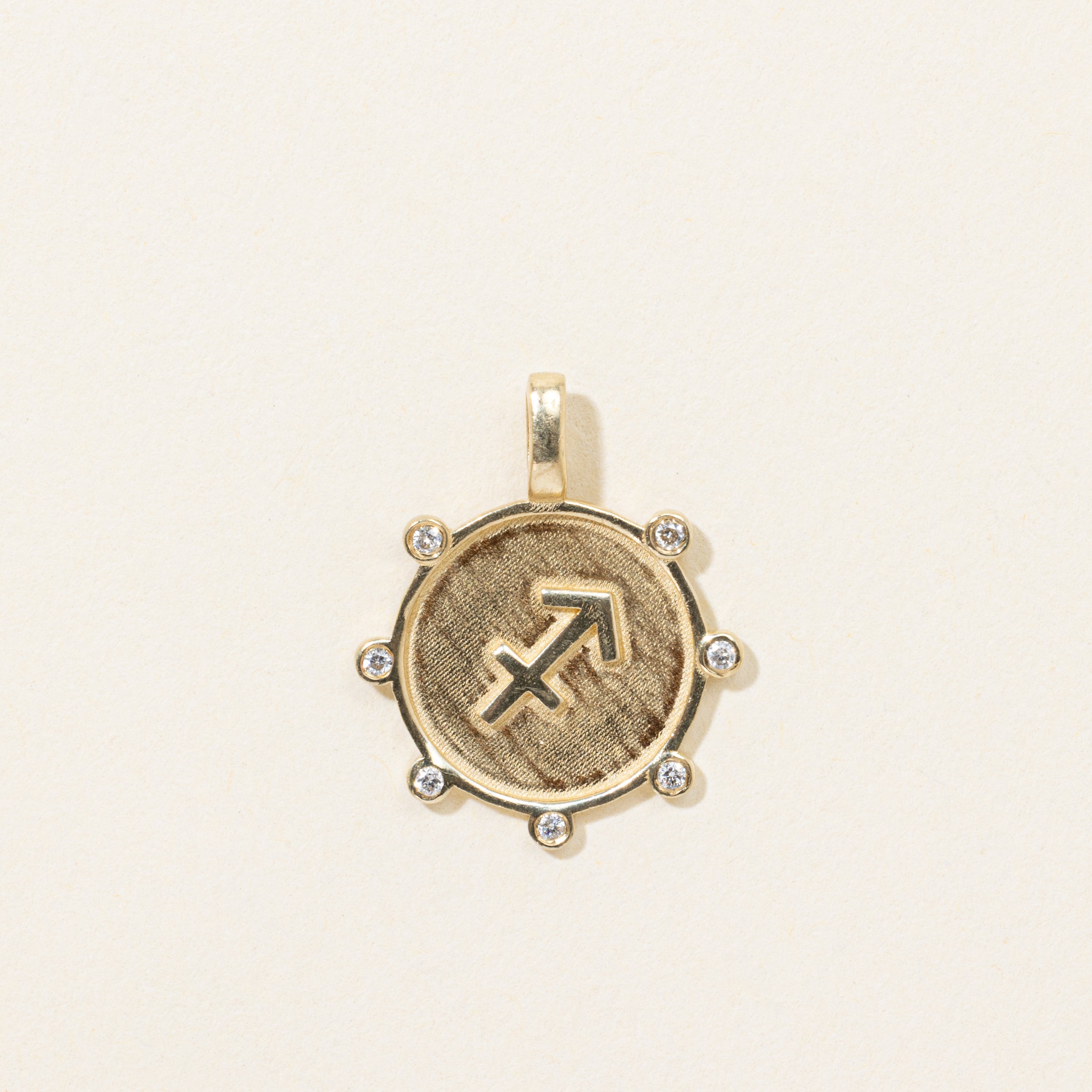 10k Diamond Sagitarius Pendant