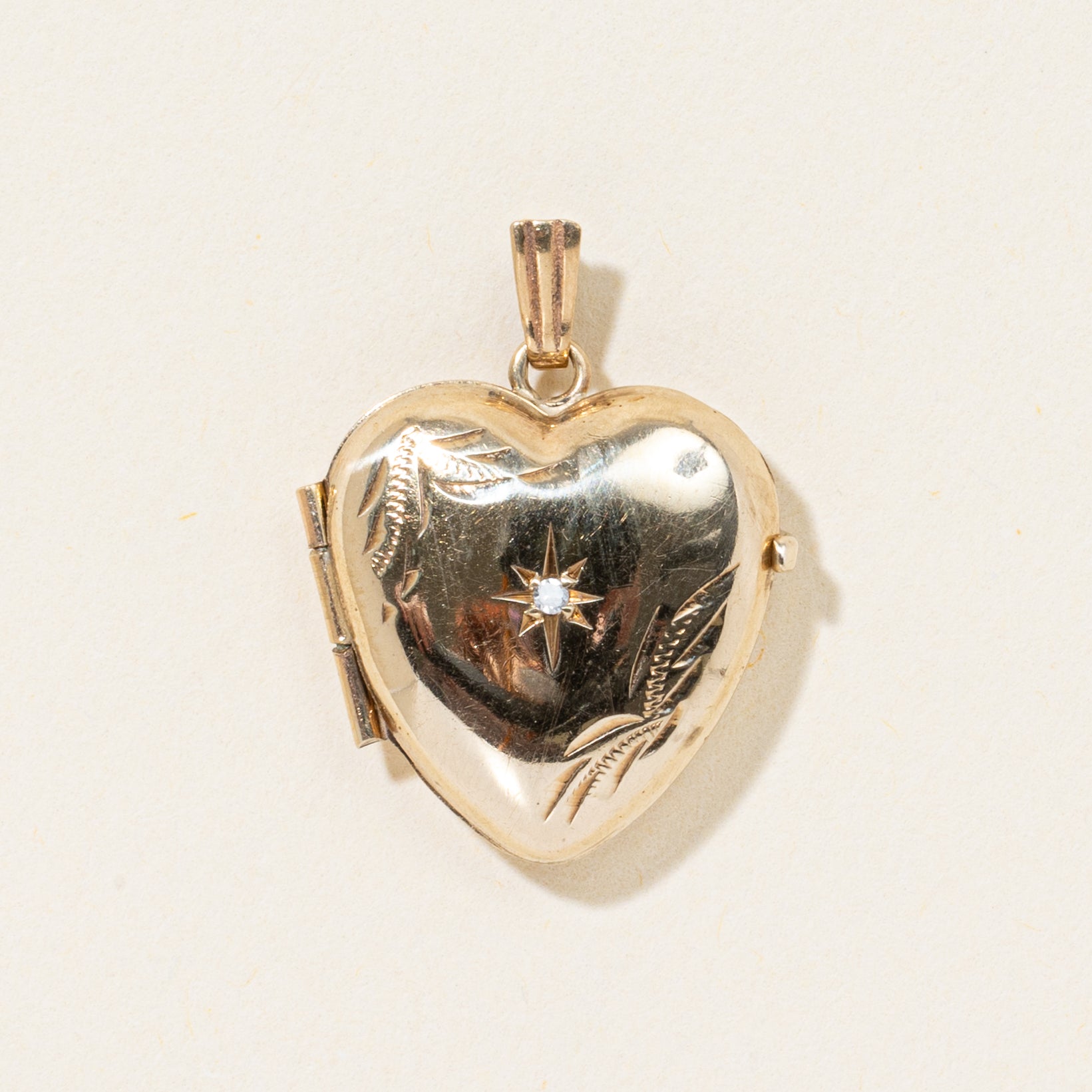 Birmingham 9k Diamond Heart Locket