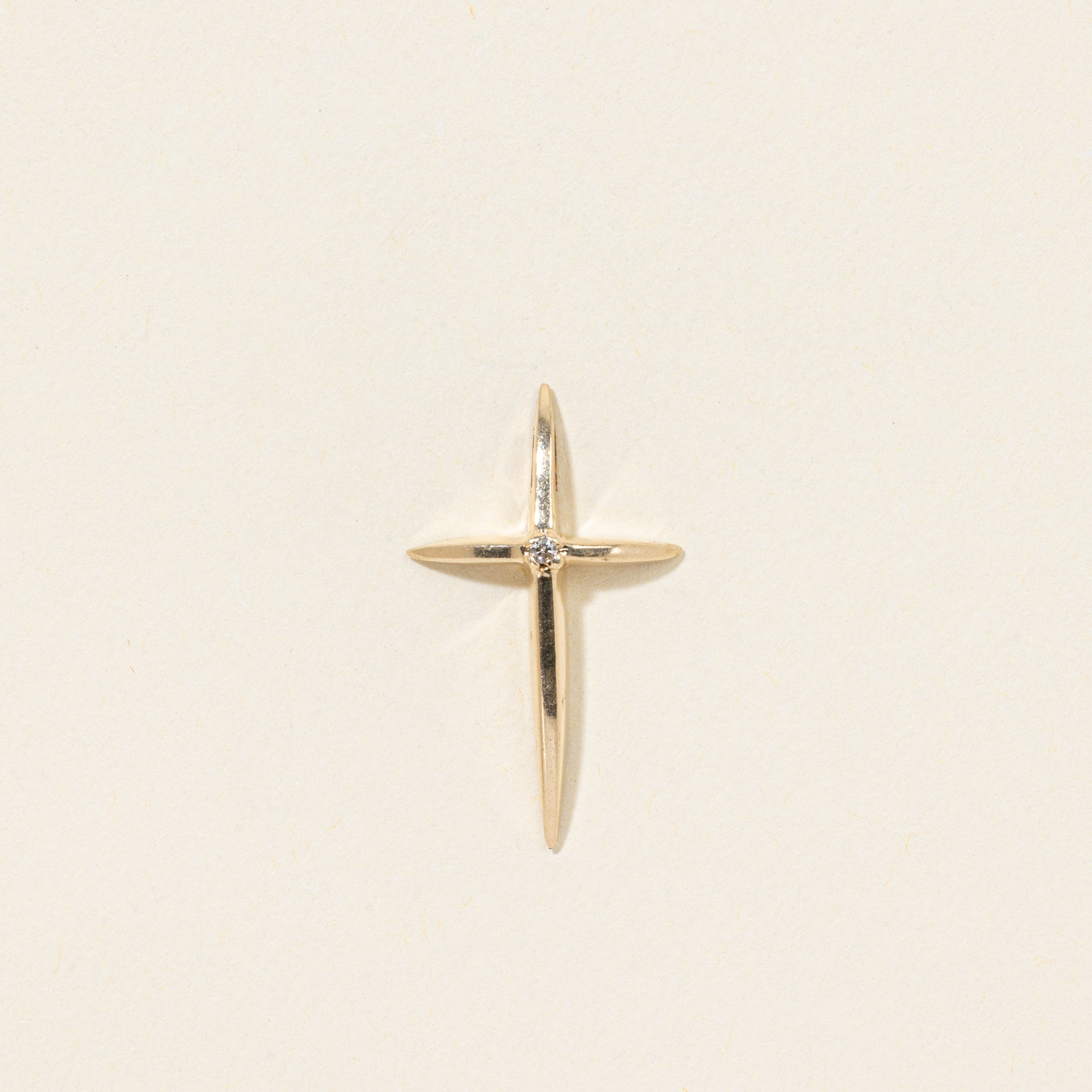 10k Diamond Cross Pendant