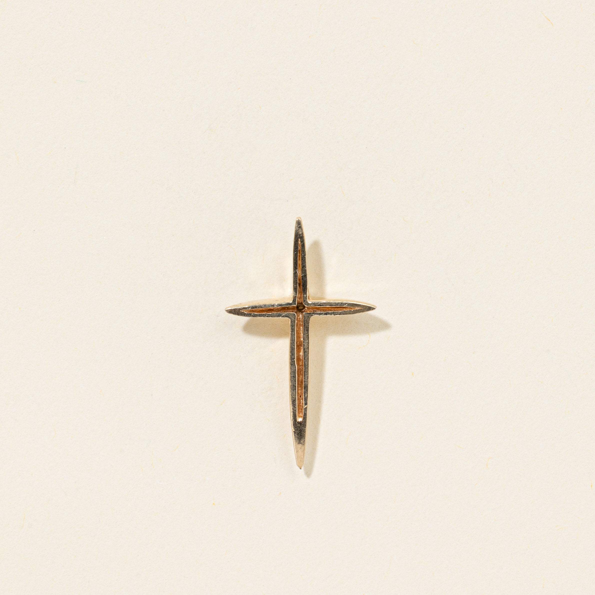 10k Diamond Cross Pendant