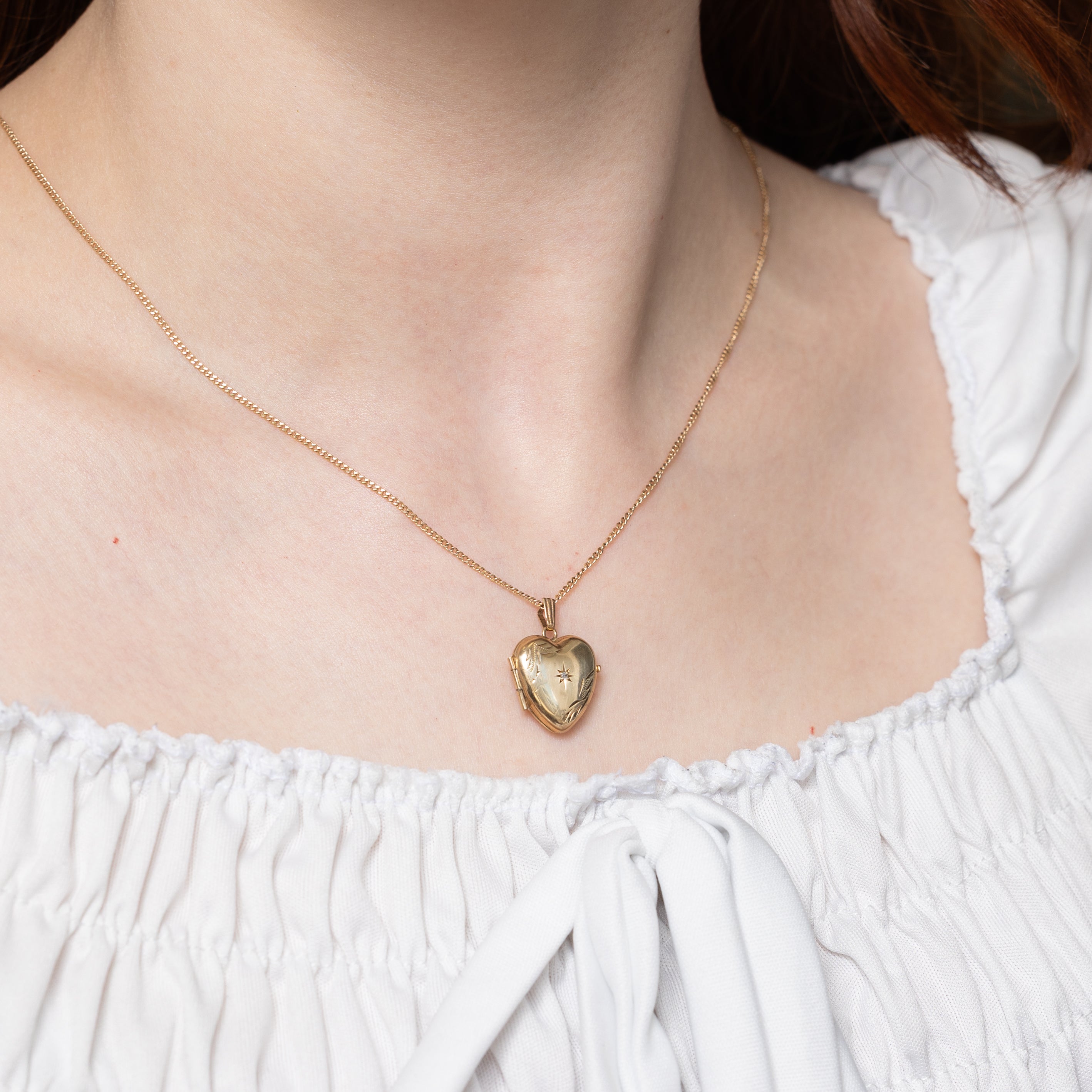 Birmingham 9k Diamond Heart Locket