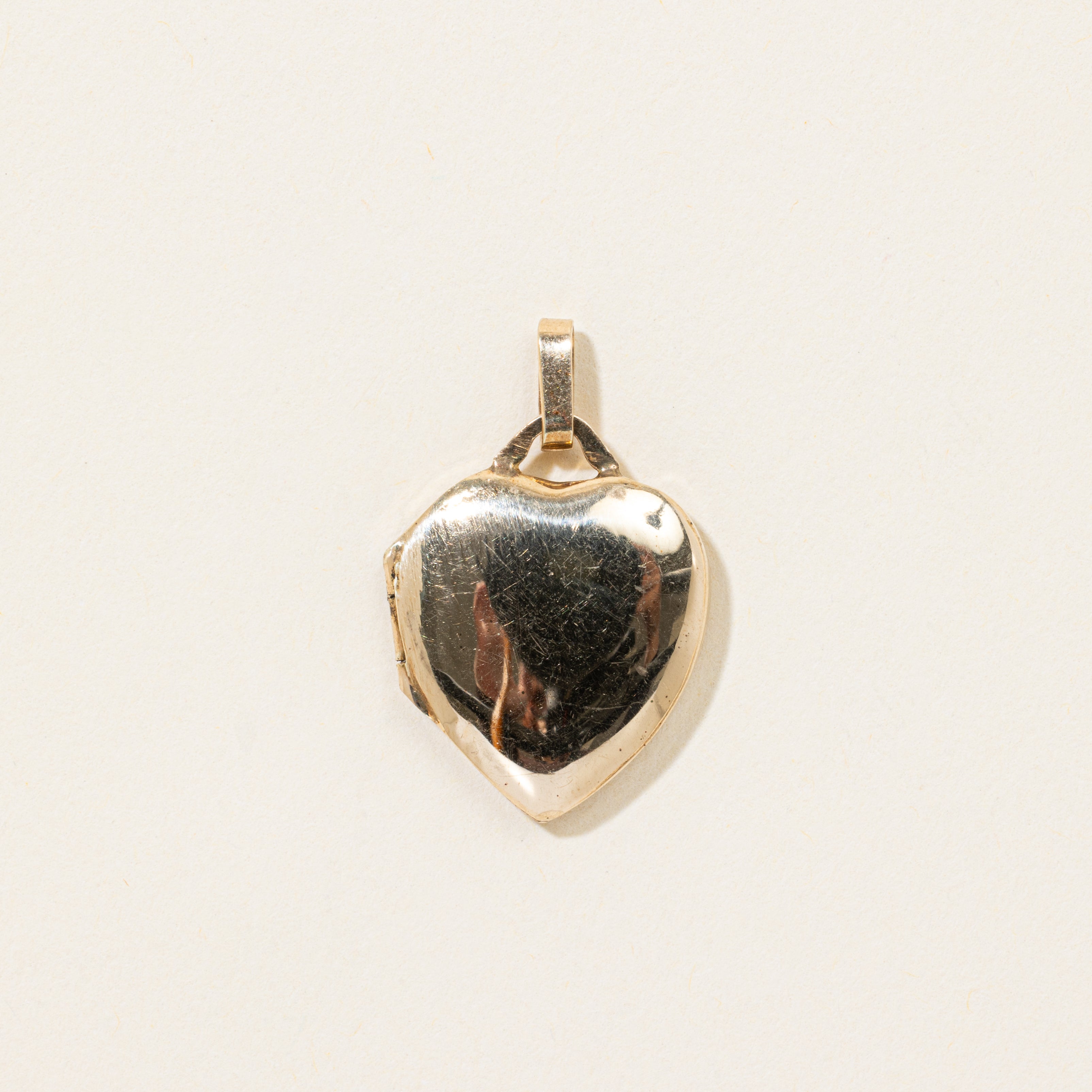 10k Diamond Engraved Heart Locket