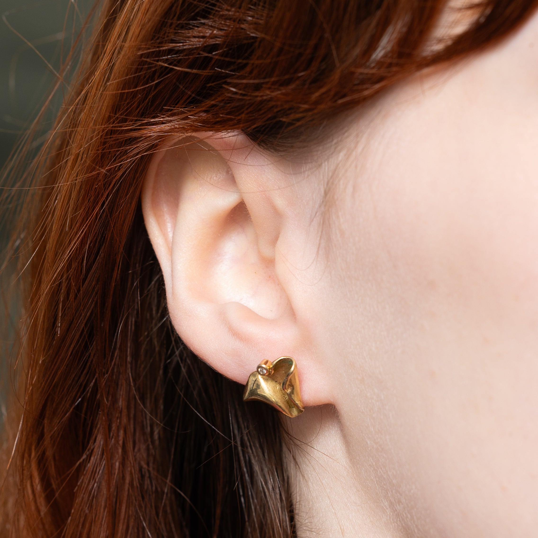 8k Diamond Abstract Stud Earrings