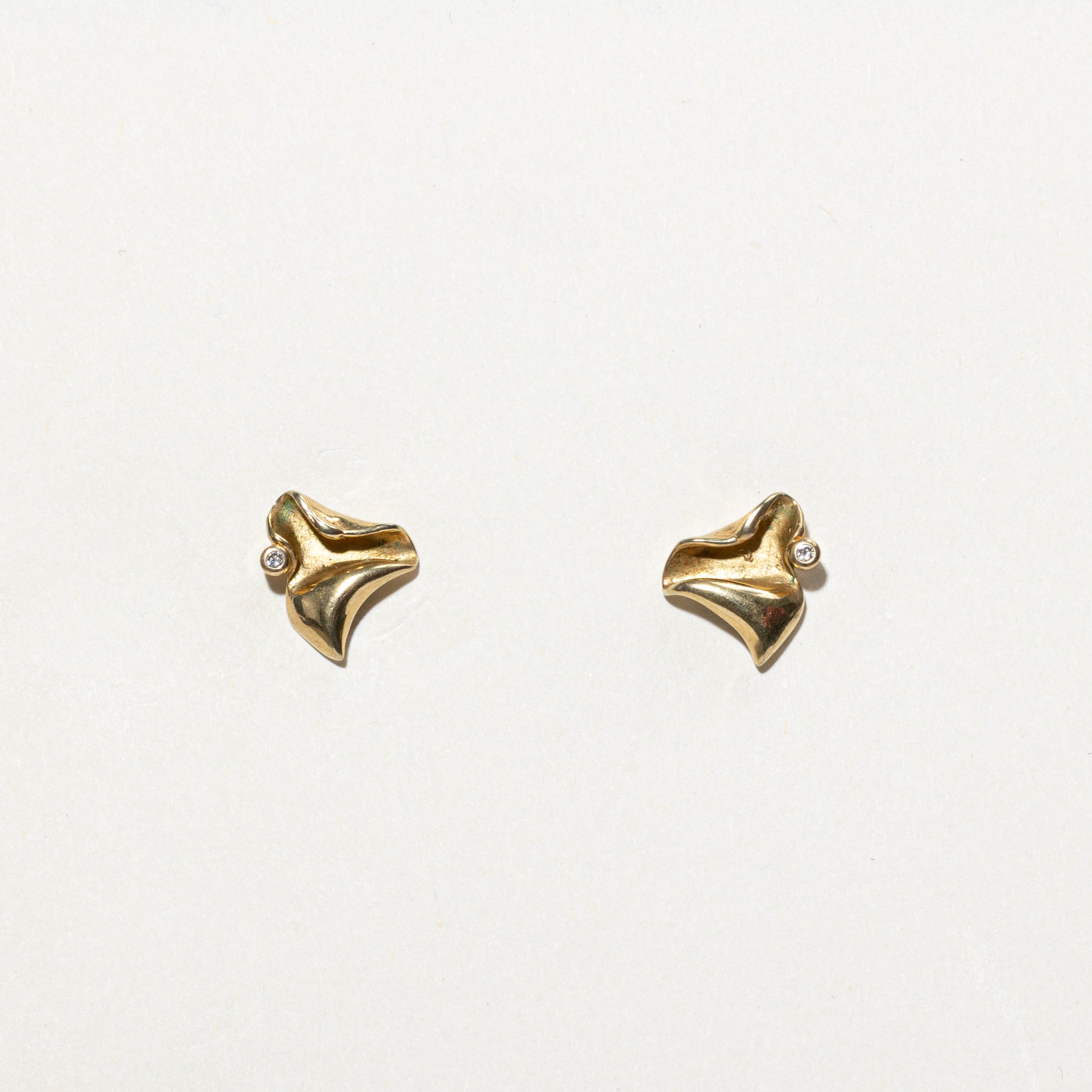 8k Diamond Abstract Stud Earrings