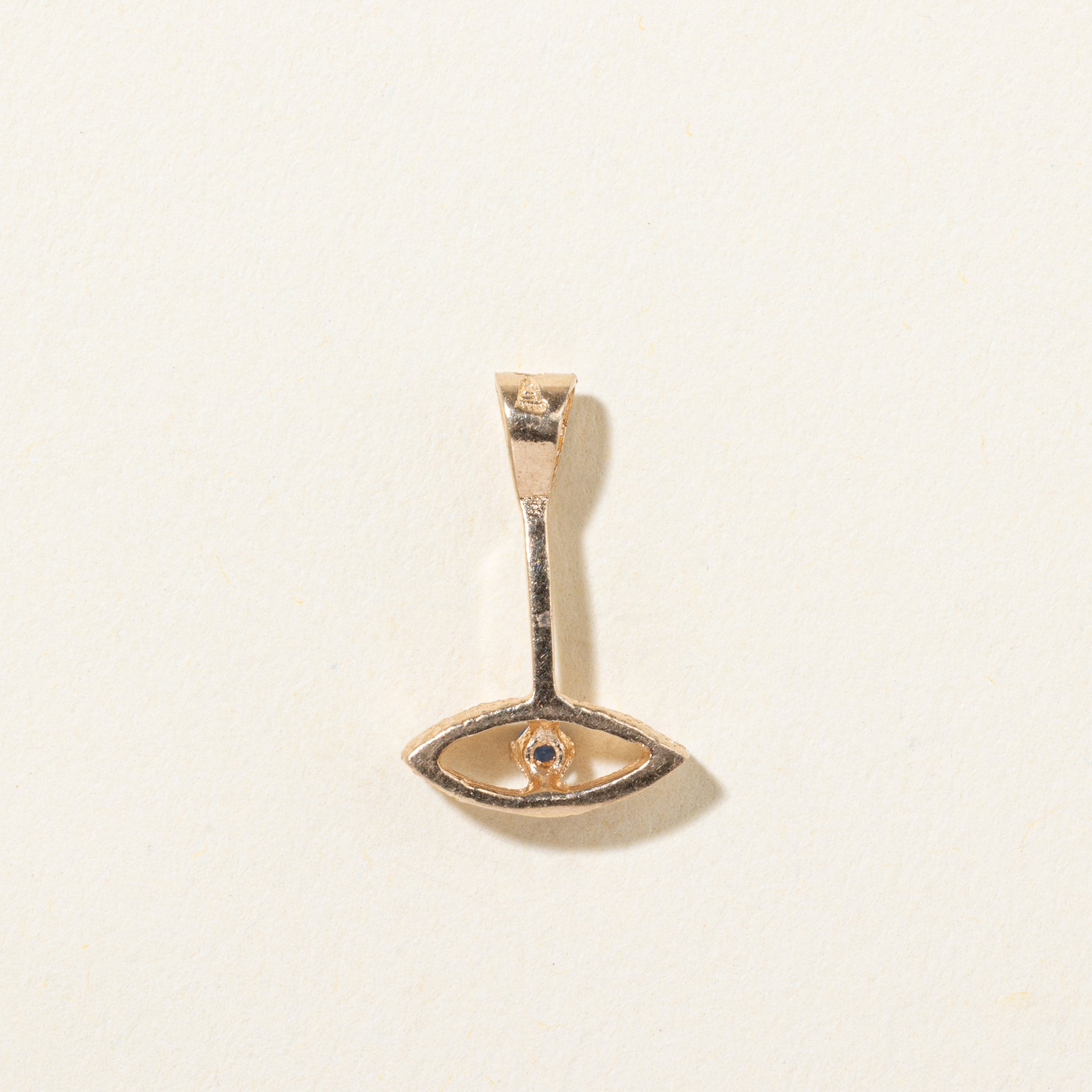 Pendentif œil en spinelle synthétique 10 carats | 0,01 ct