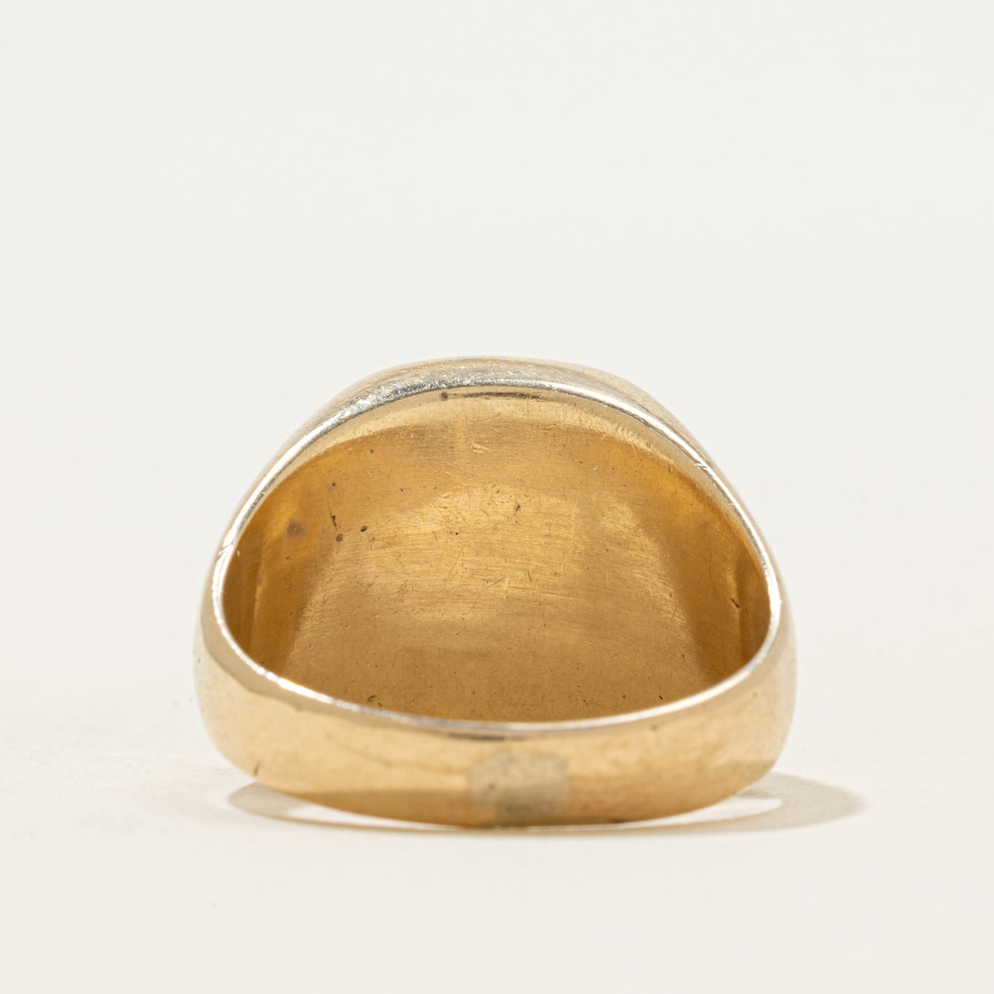 10k Hematite Legionnaire Intaglio Signet Ring | 2.04ct | SZ 8