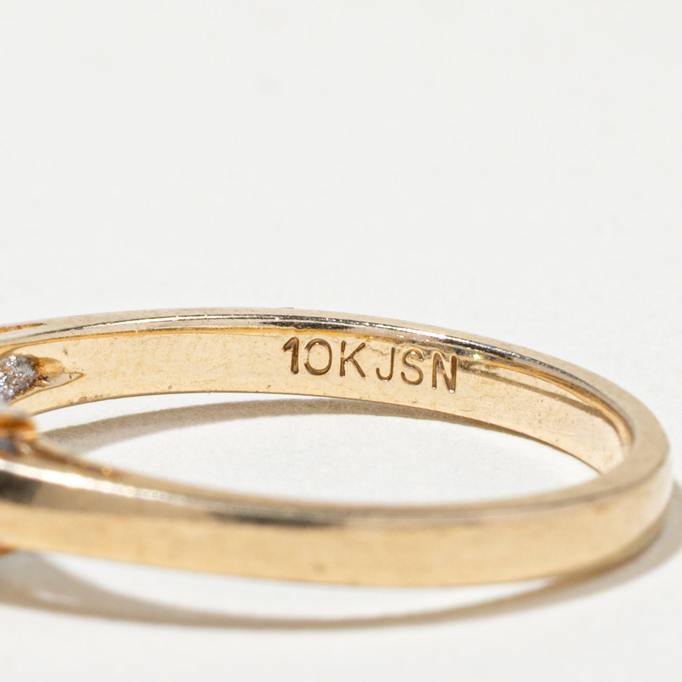Bague trois pierres saphir et diamants | Taille 5