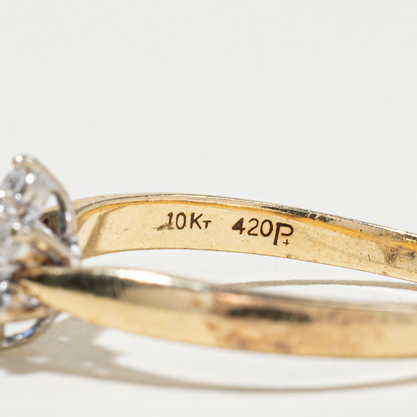 Sapphire & Diamond Petal Halo Ring | SZ 6.5