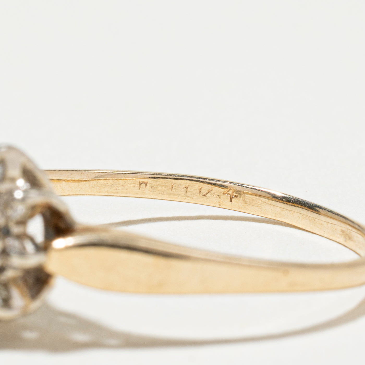 Sapphire & Diamond Petal Halo Ring | SZ 6.5