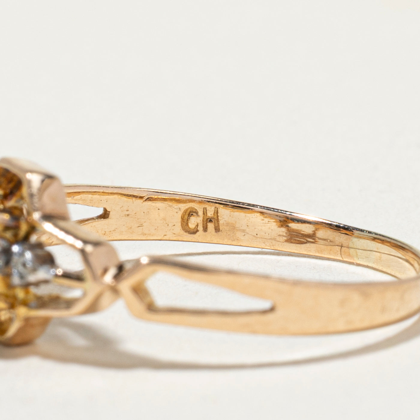 Bague ajourée en saphir et diamants East West | Taille 6