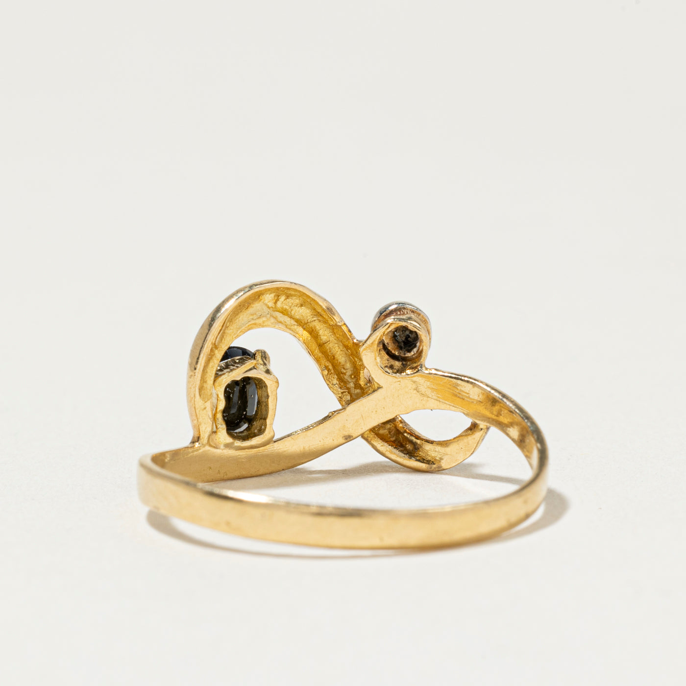 18k Sapphire & Diamond Infinity Ring | SZ 6.25